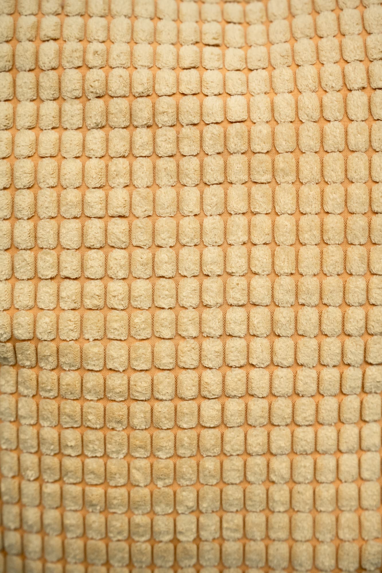 ochre waffle cushion-2