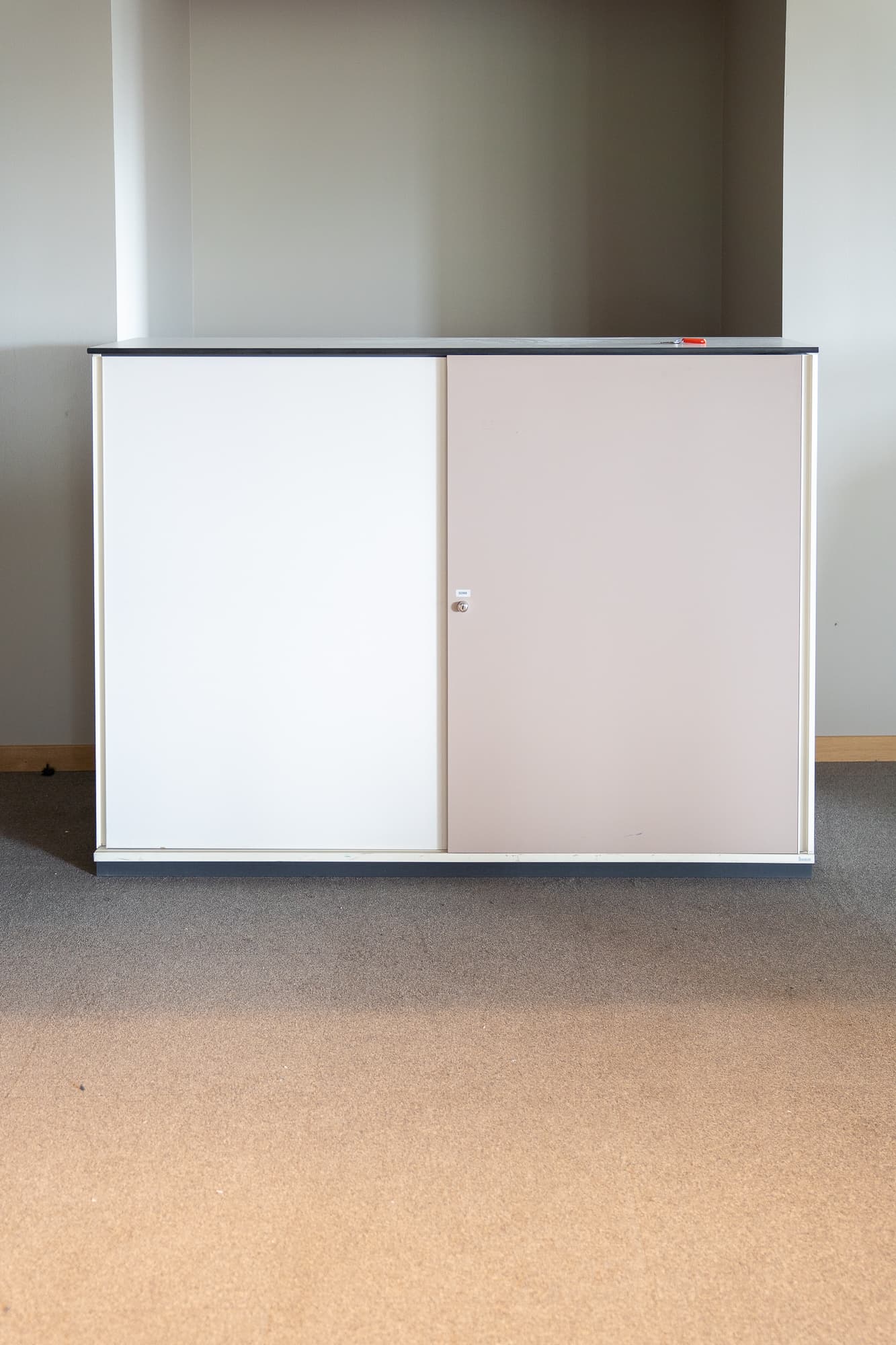 BENE White sliding door cabinet 160cm-0