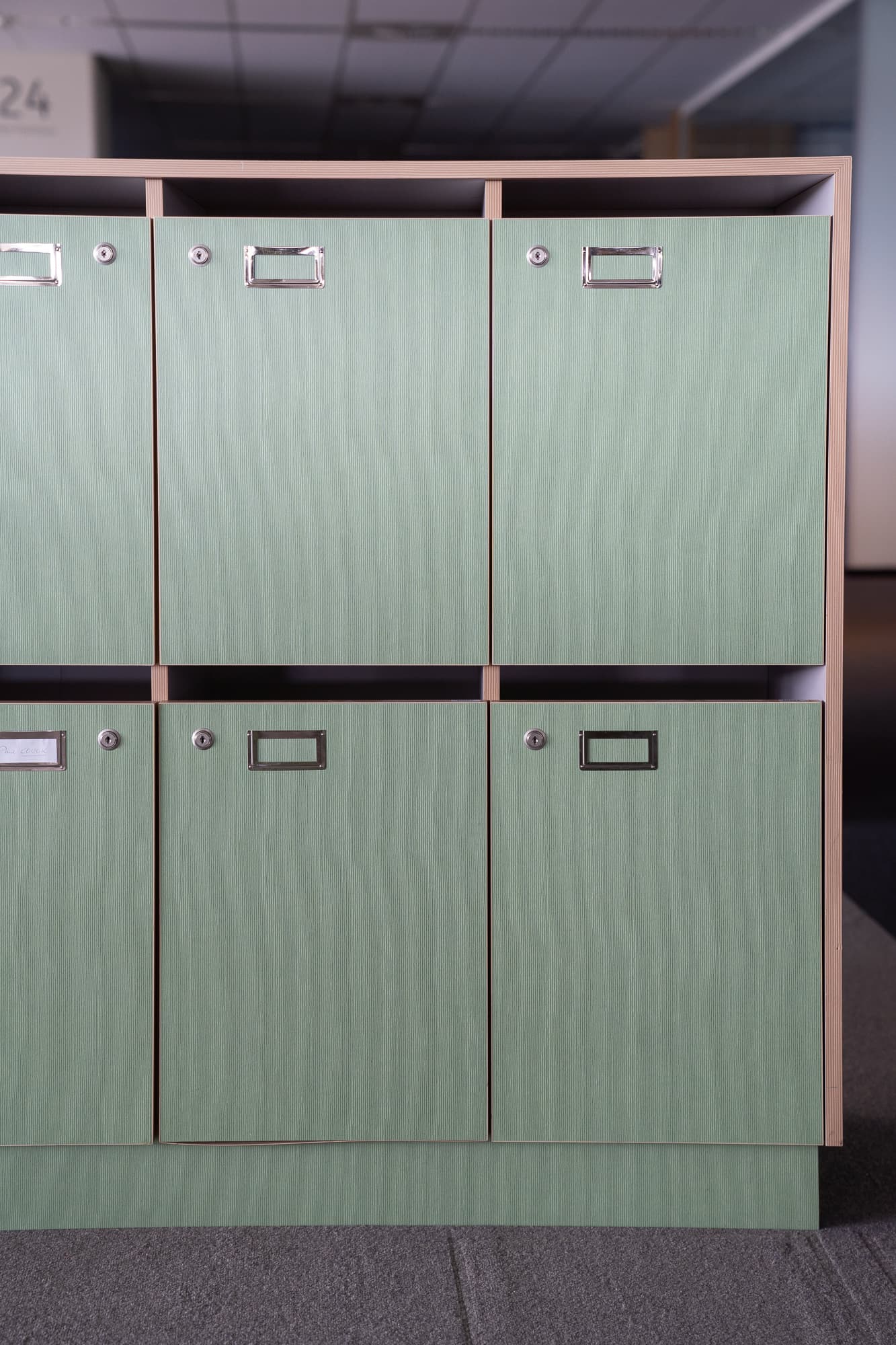 Green lockers with keys-1