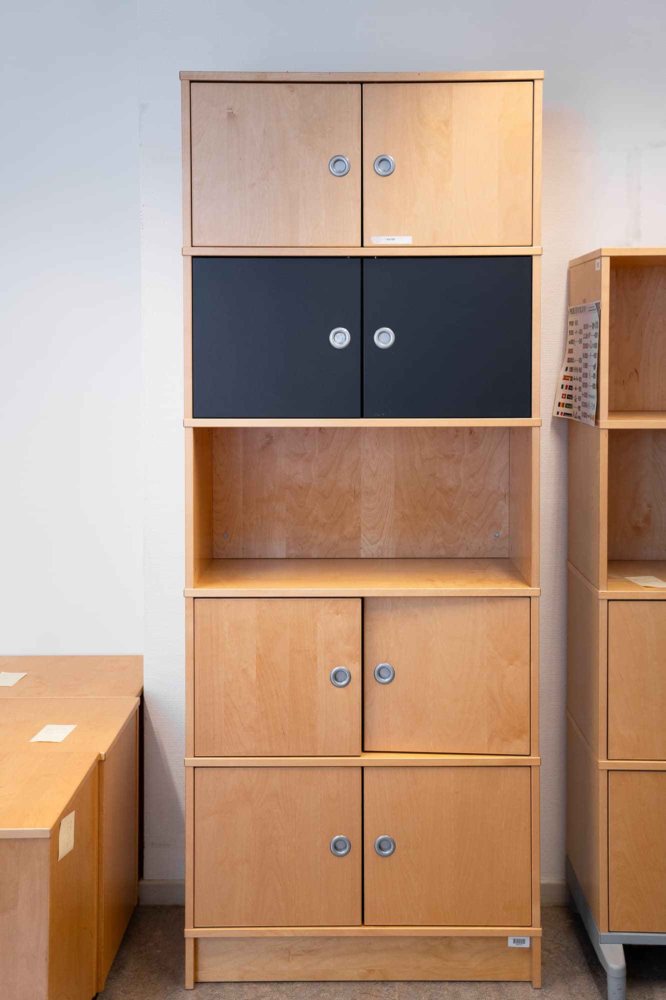 large wooden storage cabinet-0