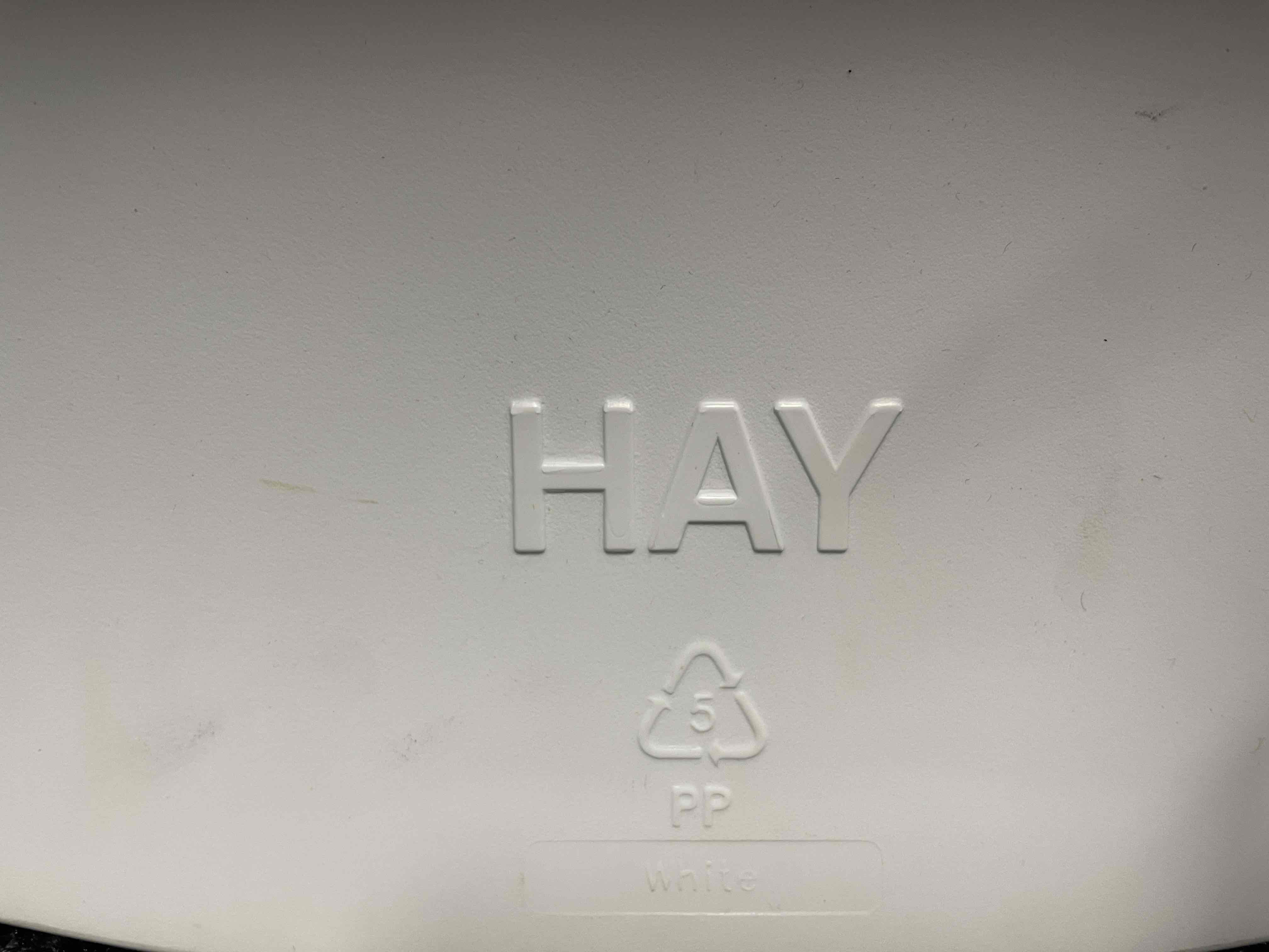 HAY Orange and white chairs-5