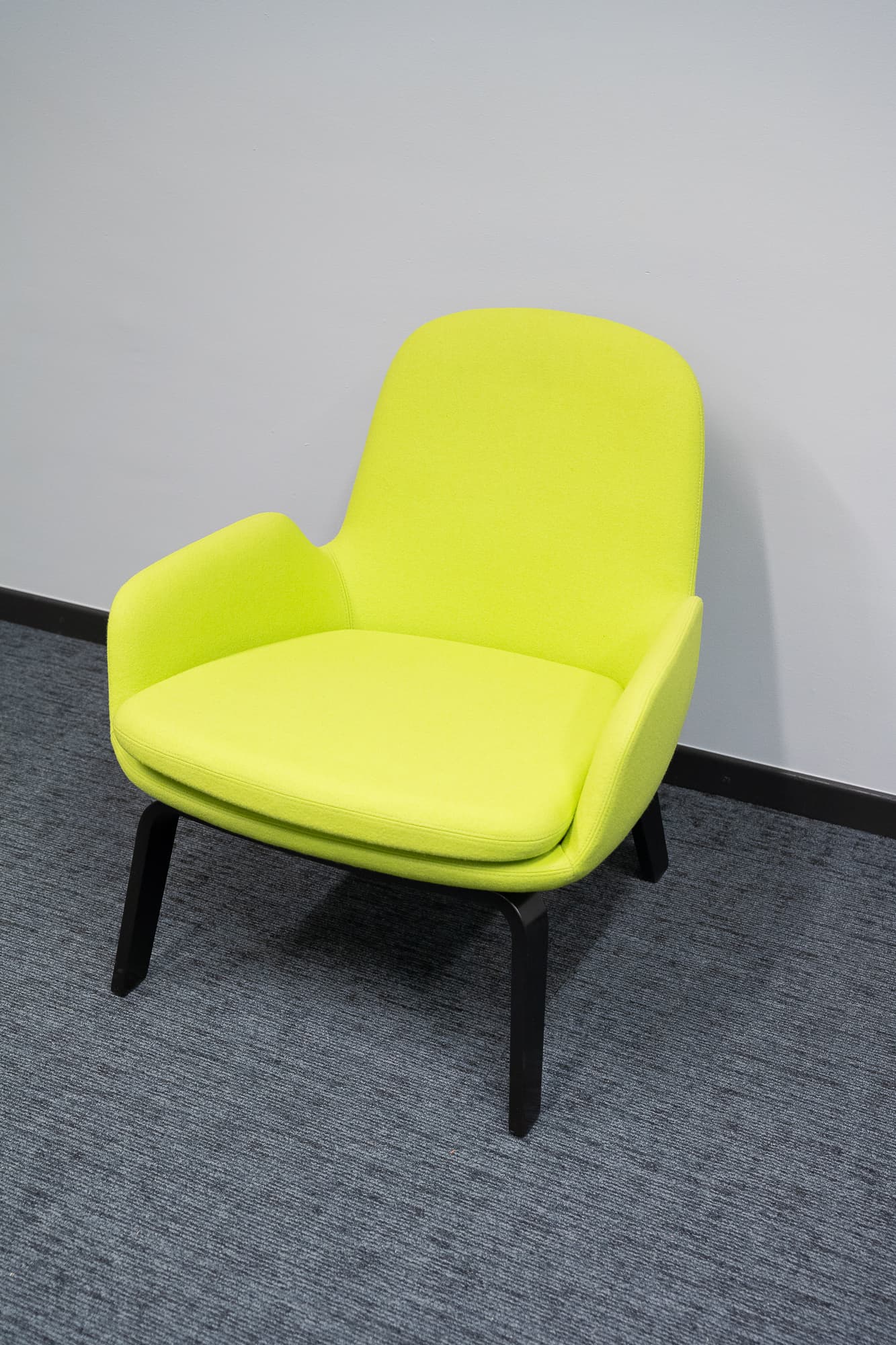 NORMANN Main Line Yellow/light green Armchair Low Oak-2