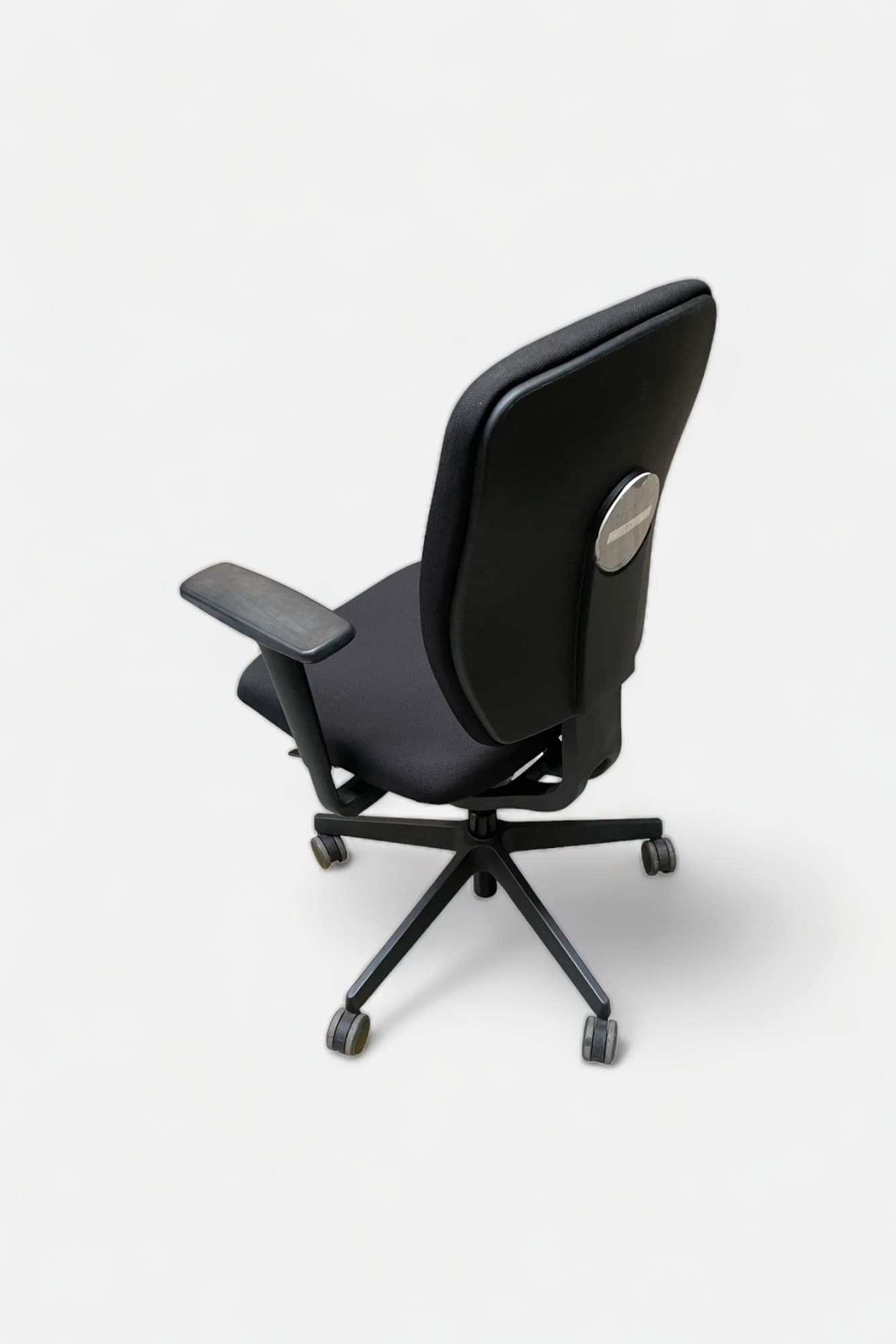 Senator Adjustable black office chair on wheels-1