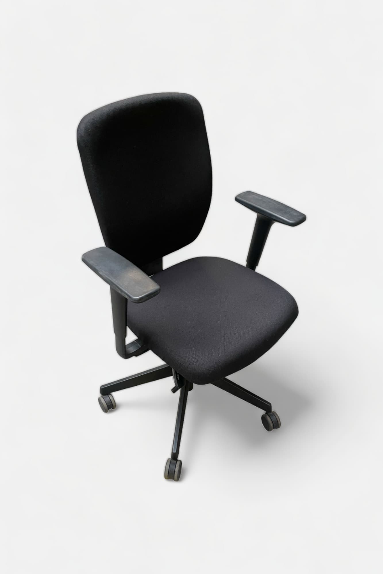 Senator Adjustable black office chair on wheels-0
