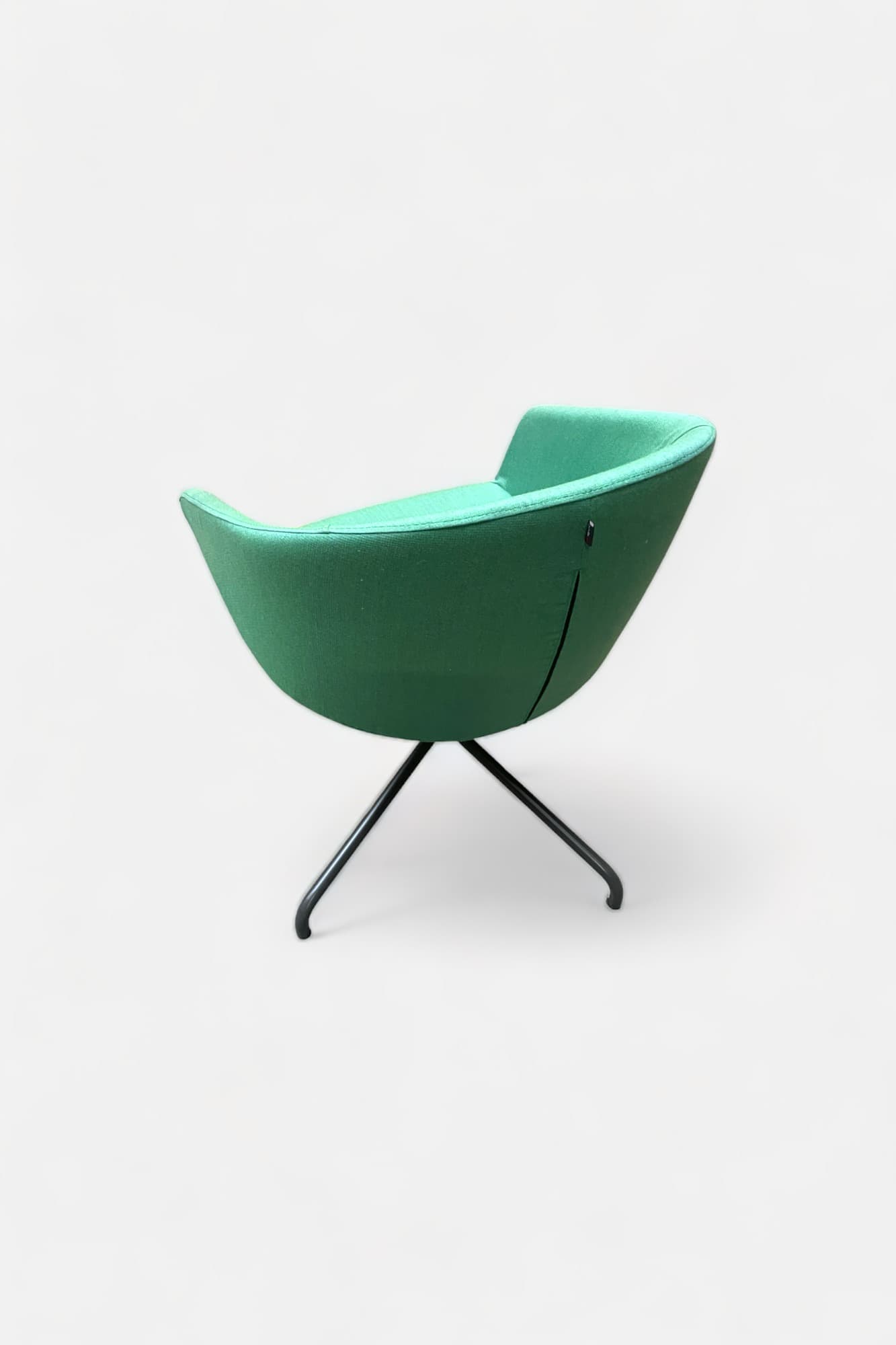 BEJOT Canapé en tissu vert avec pieds en métal noir-1