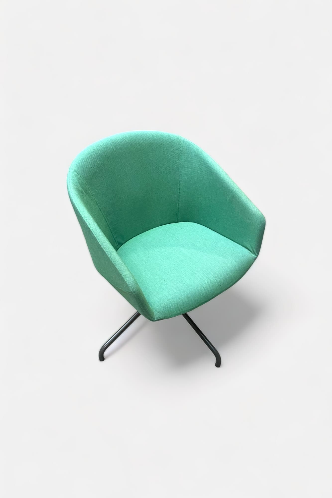 BEJOT Canapé en tissu vert avec pieds en métal noir-0