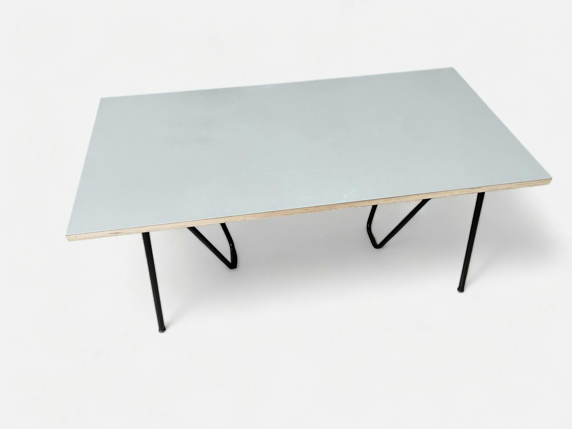 Bureau en multiplex top gris 160x80cm - Relieve Furniture