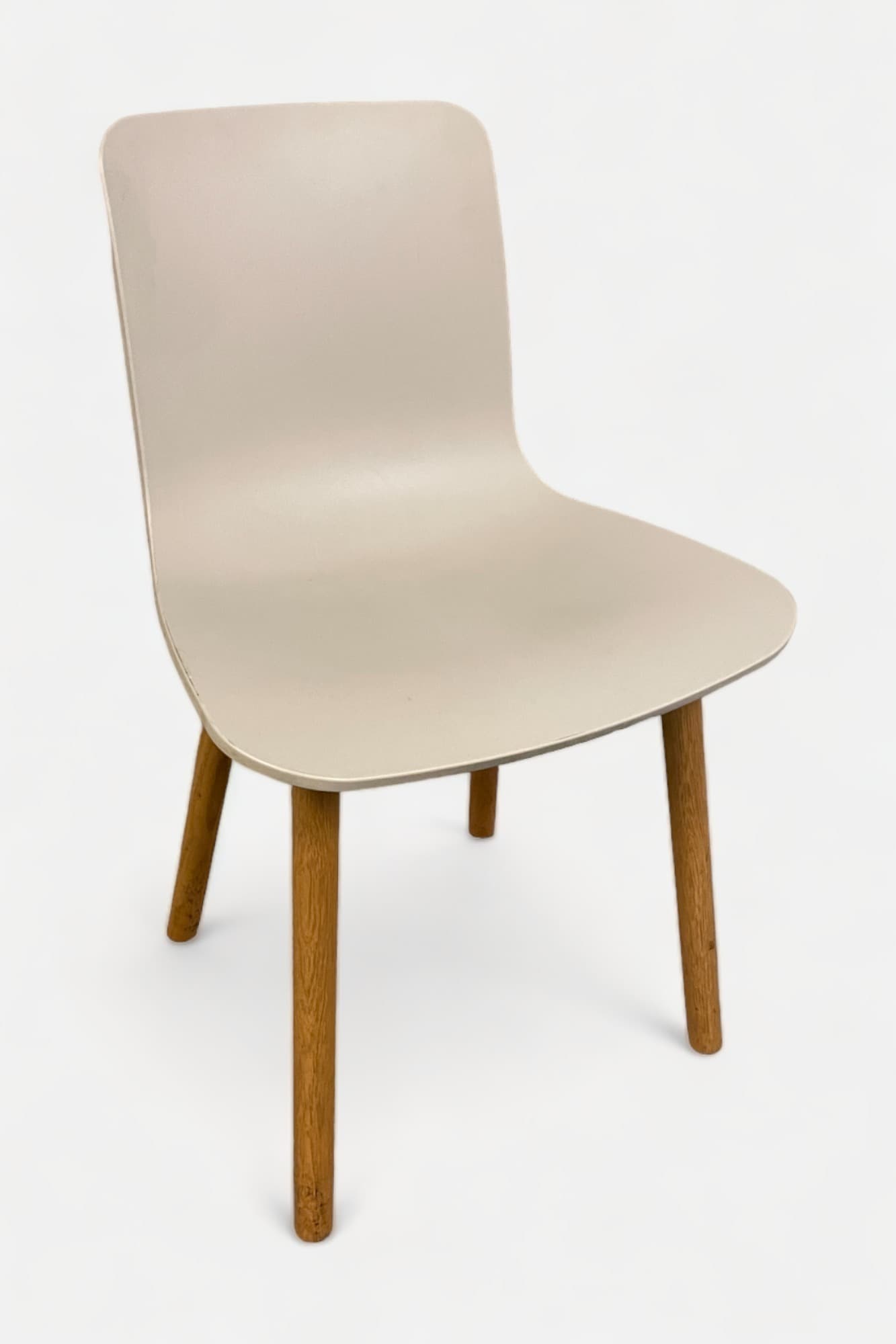 Vitra grey chair with wooden legs - Relieve Furniture