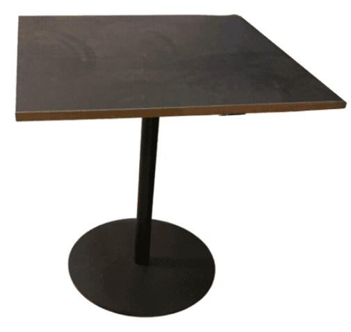 Ahrend Black wooden square table on black leg-0