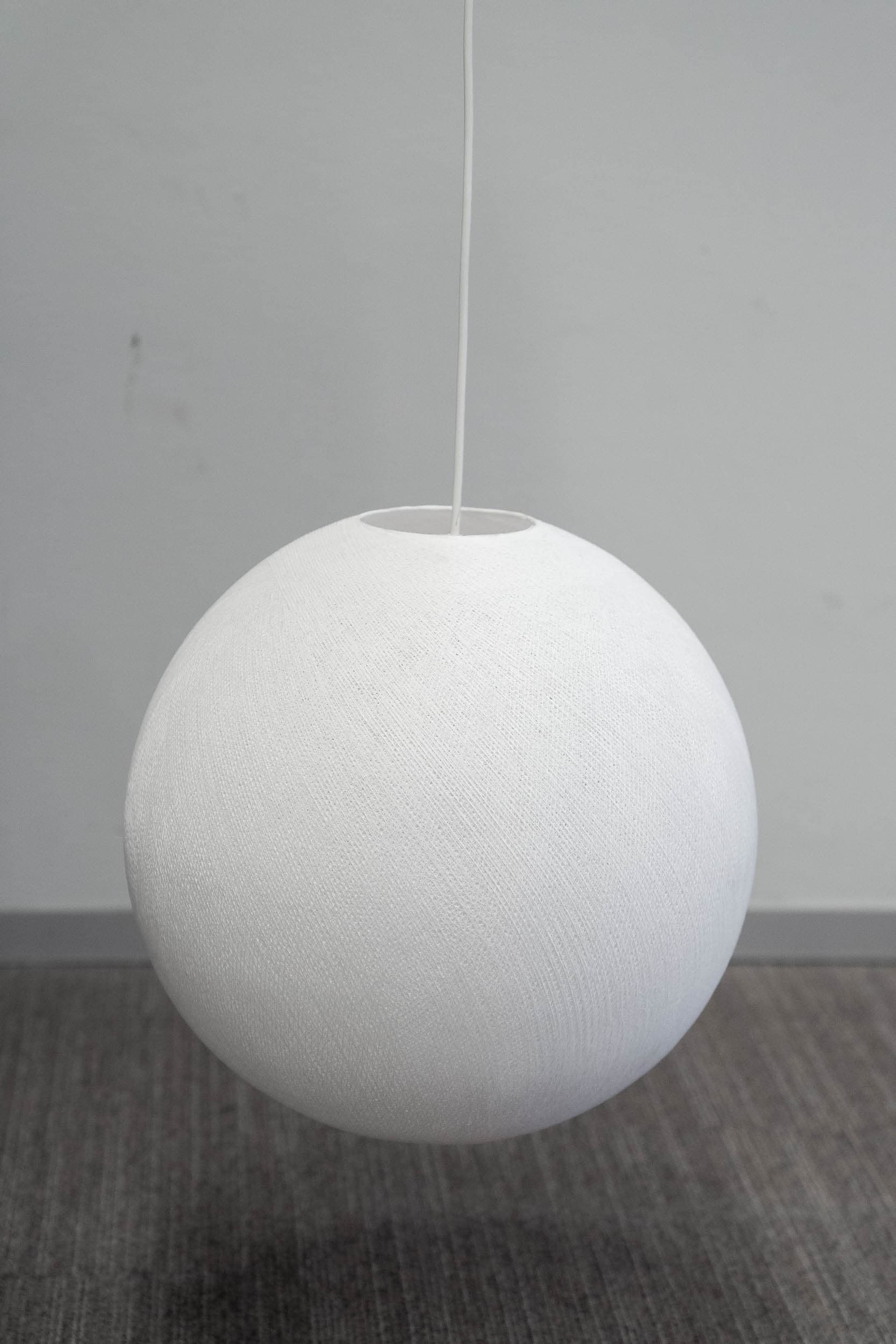 Large (40cm) WHITE ceiling lamp with hanging system-1