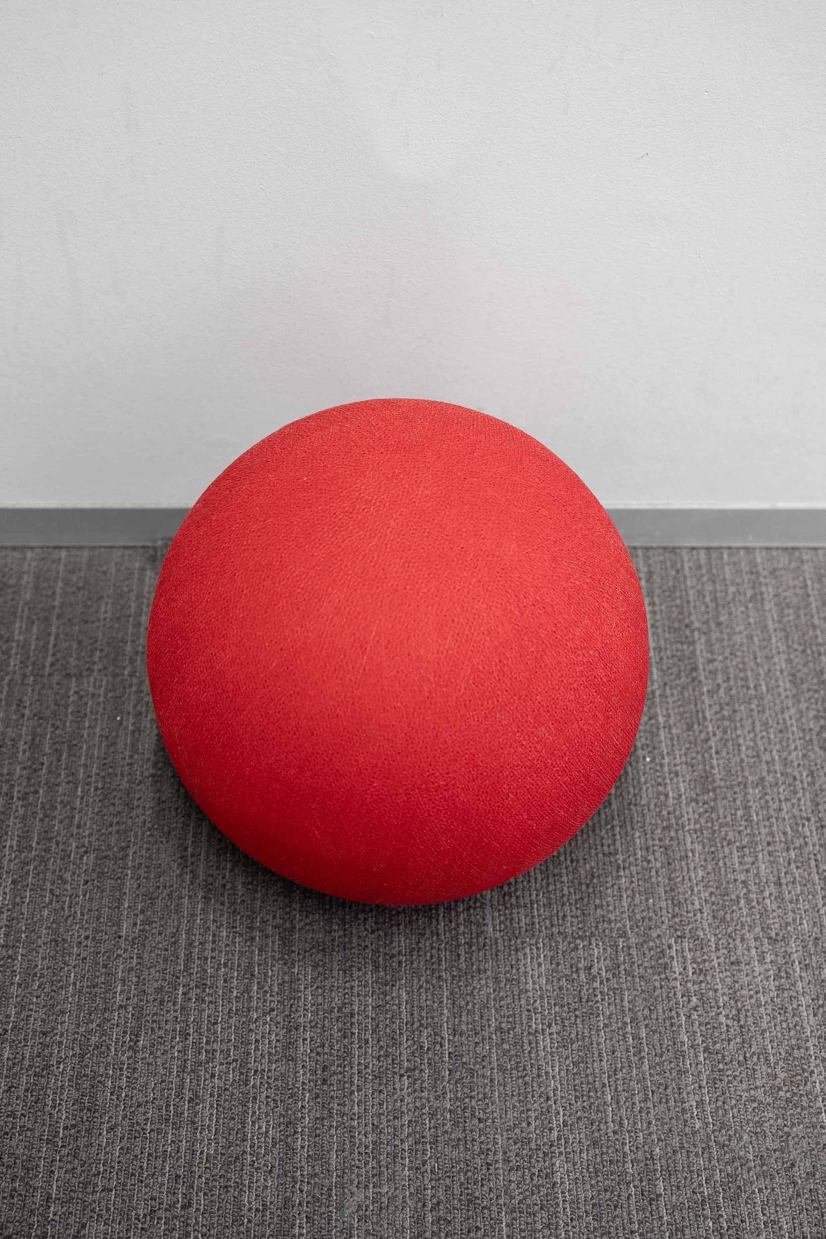 Large (40cm) RED ceiling lamp with hanging system-1