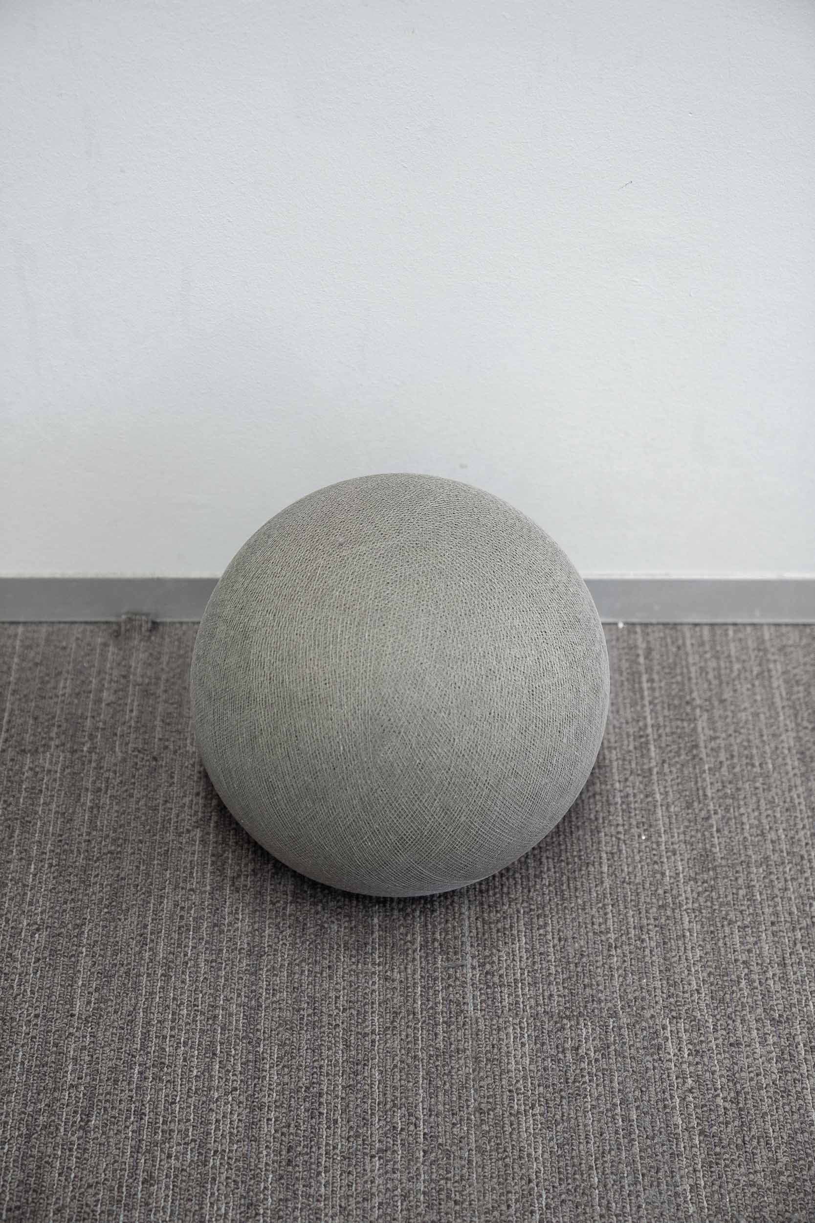 Plafonnier gris moyen (30cm) avec système de suspension-2