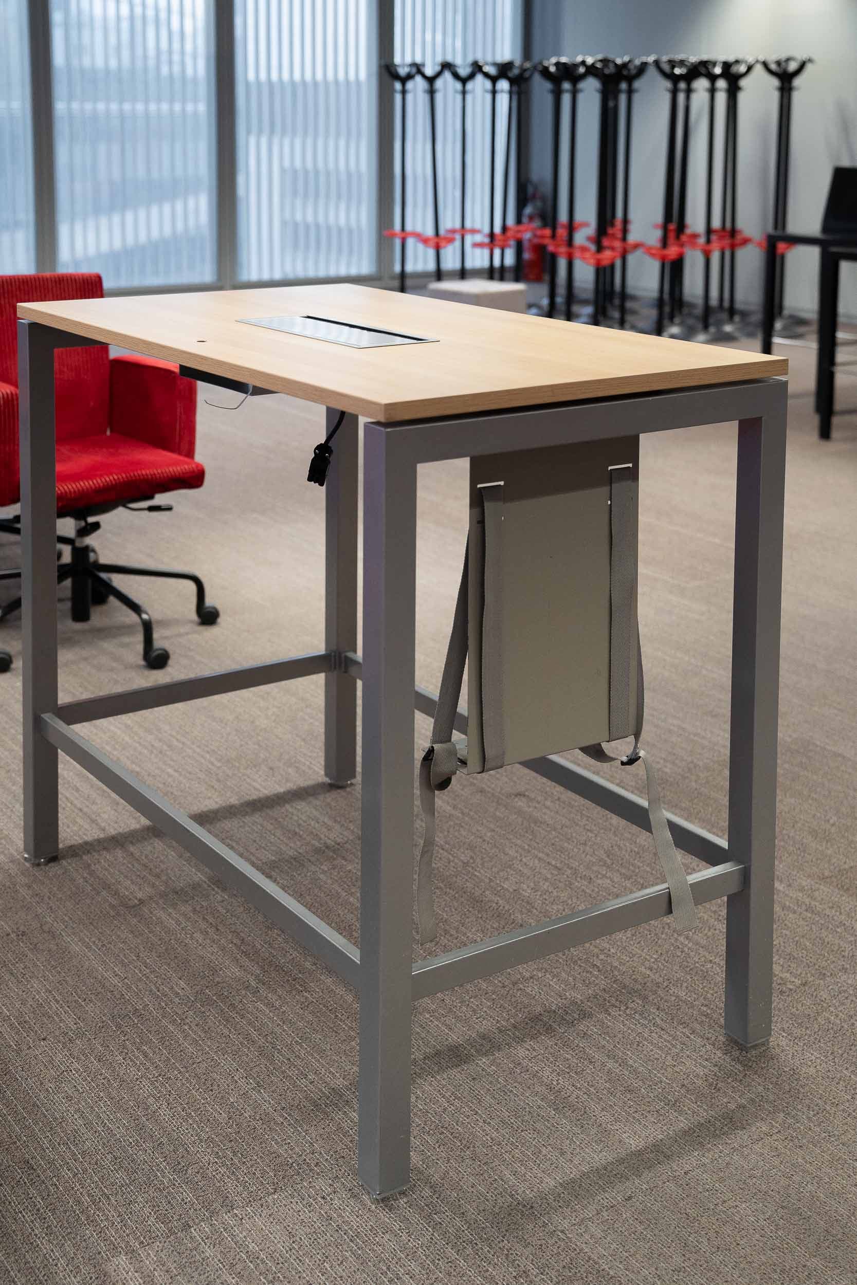 High table with top access and small hole-1