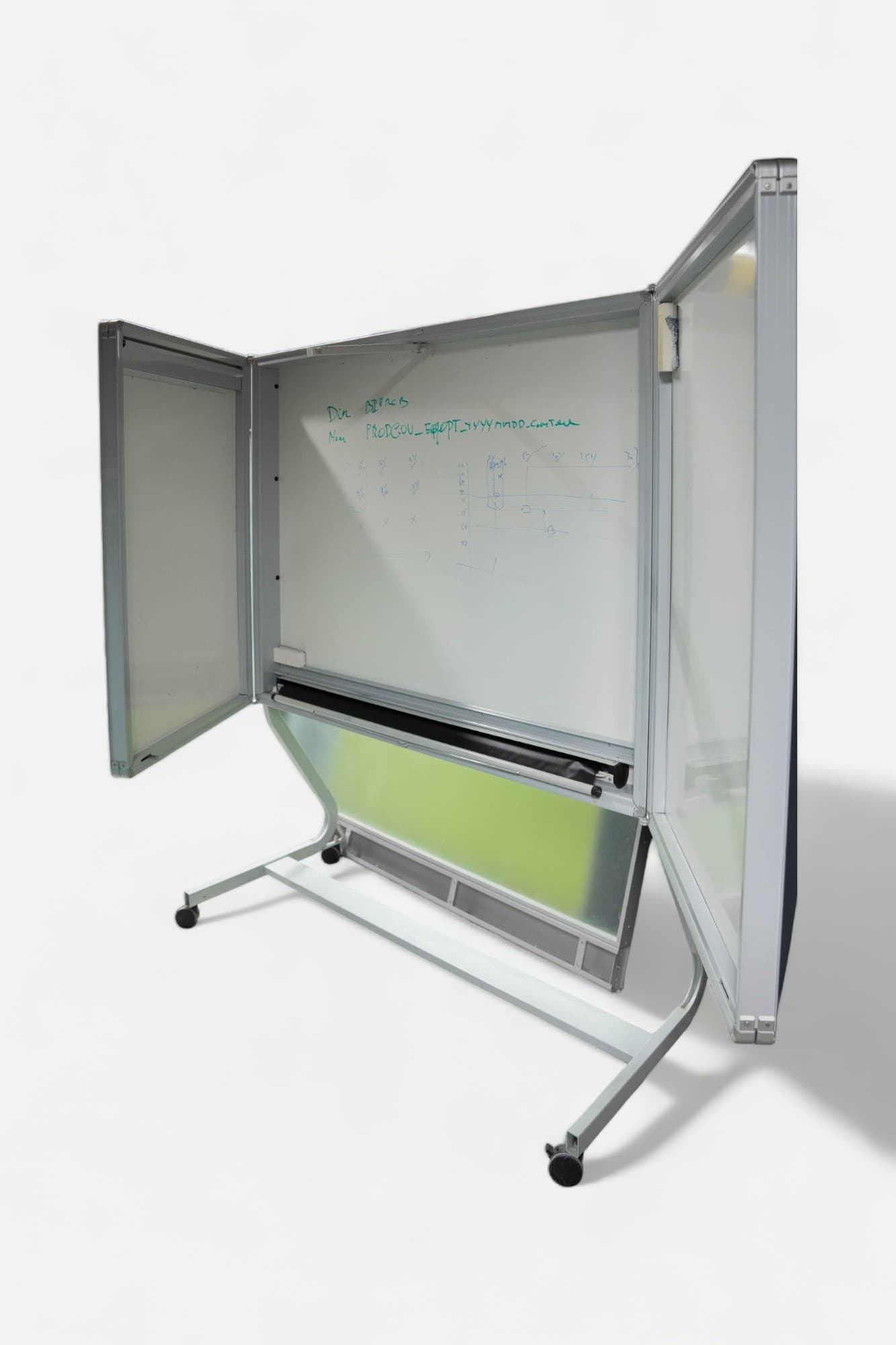 Closed large Whiteboard with wood finitions-0