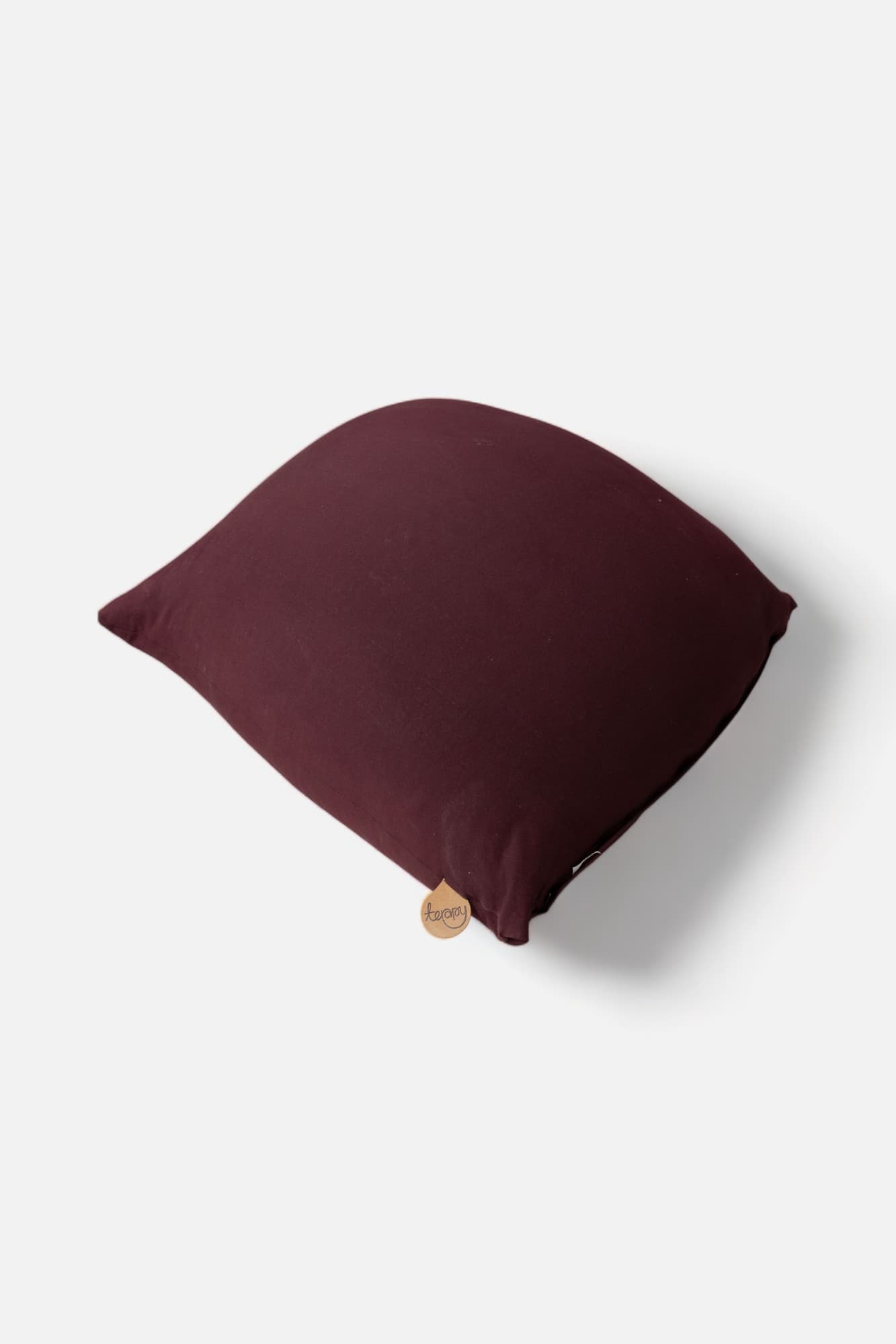 Burgundy Terapy fabric cushion-0