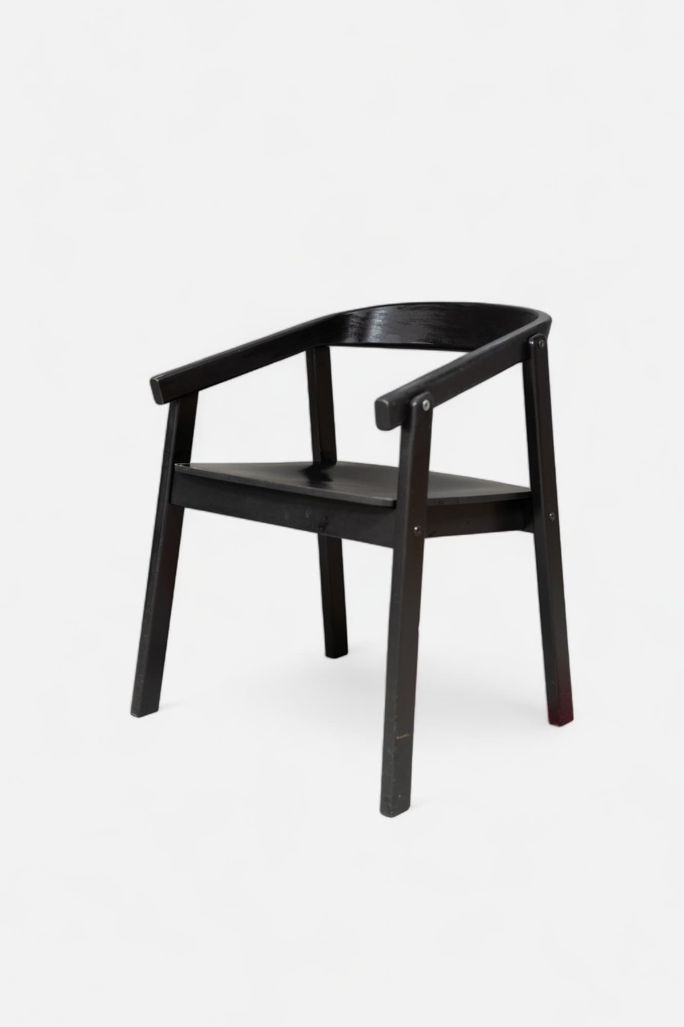 IKEA Esbjorn zwart houten stoel-0
