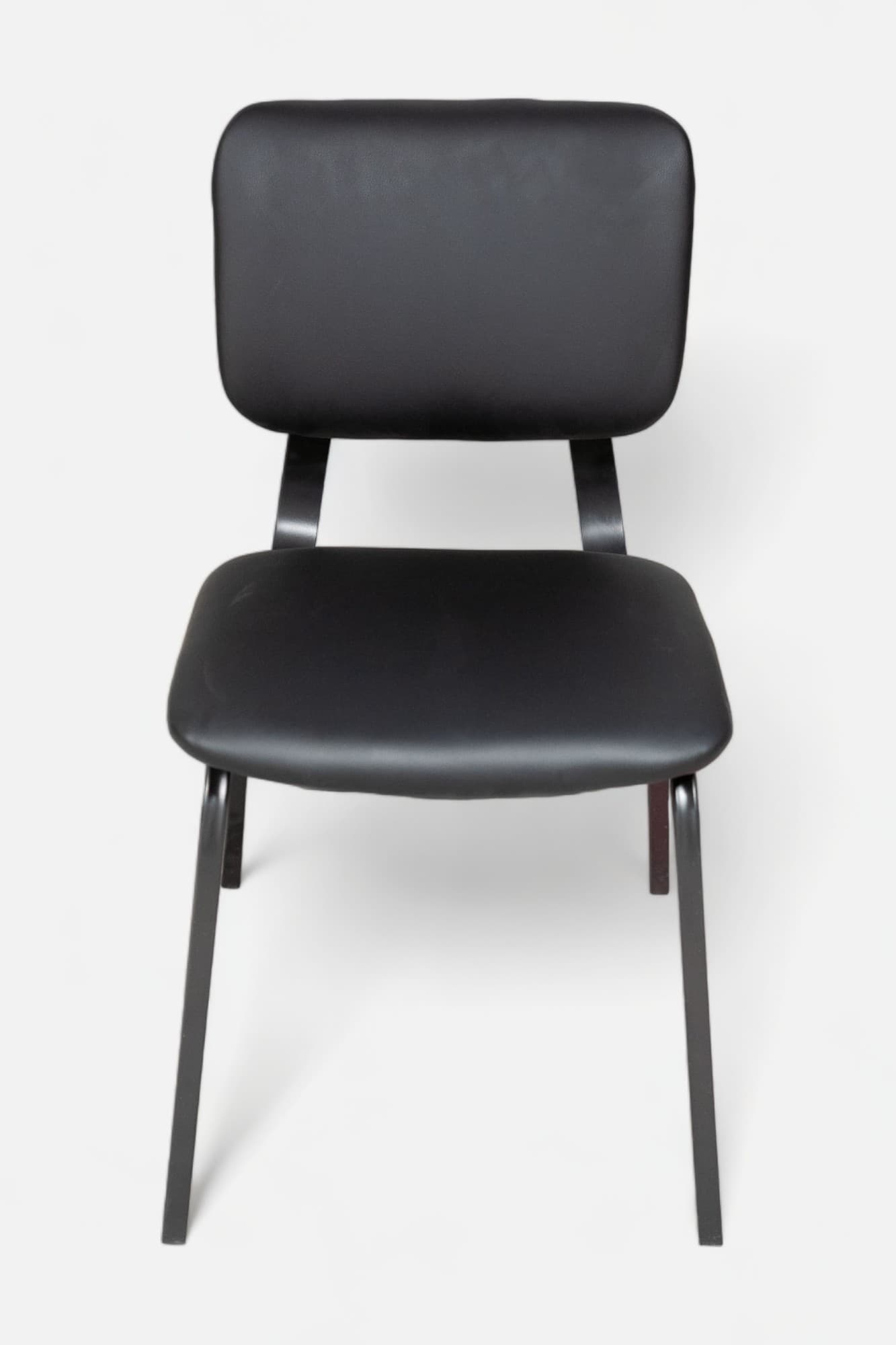 Coati Black vegan leather design chair-1
