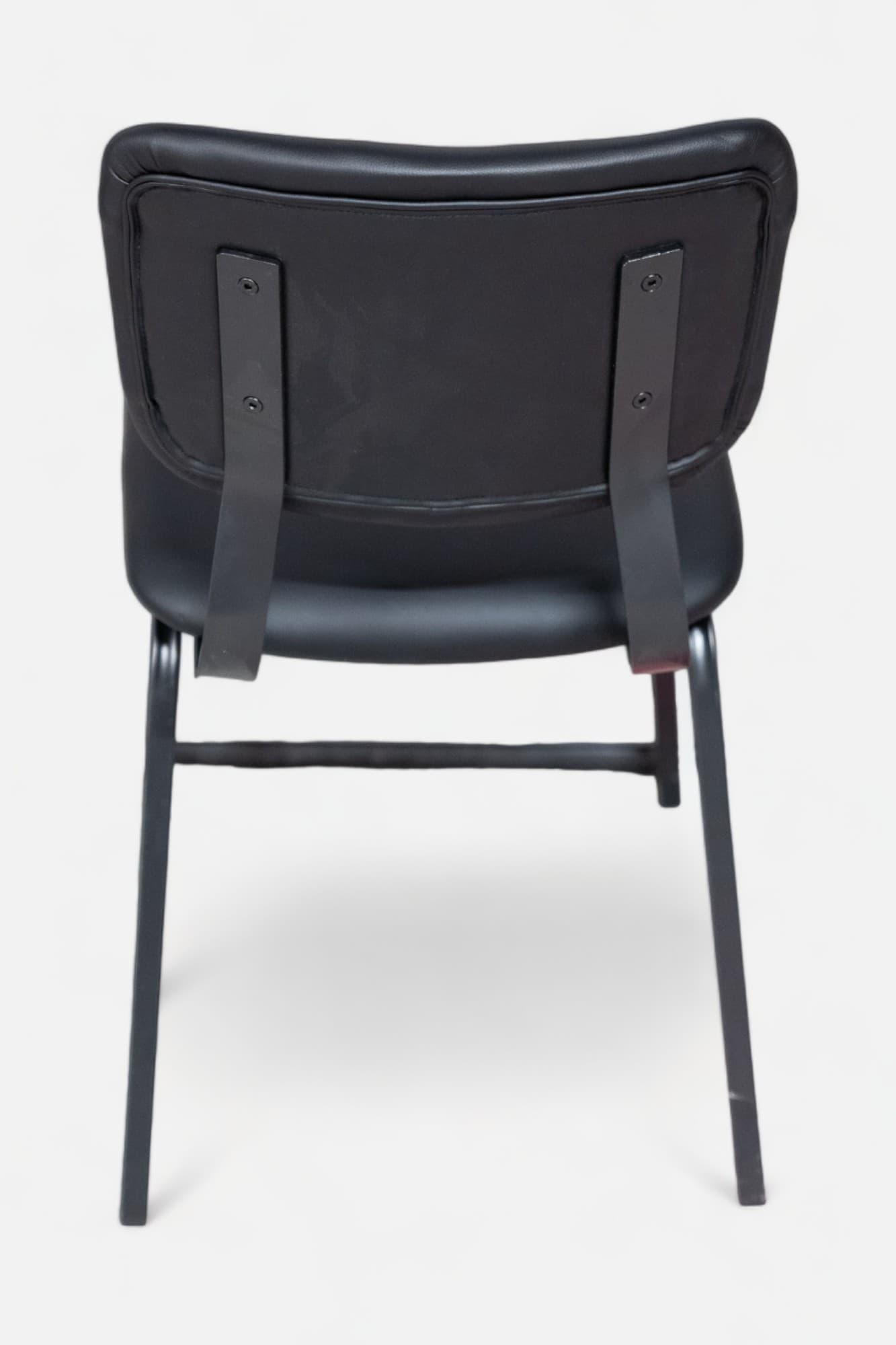 Coati Black vegan leather design chair-3