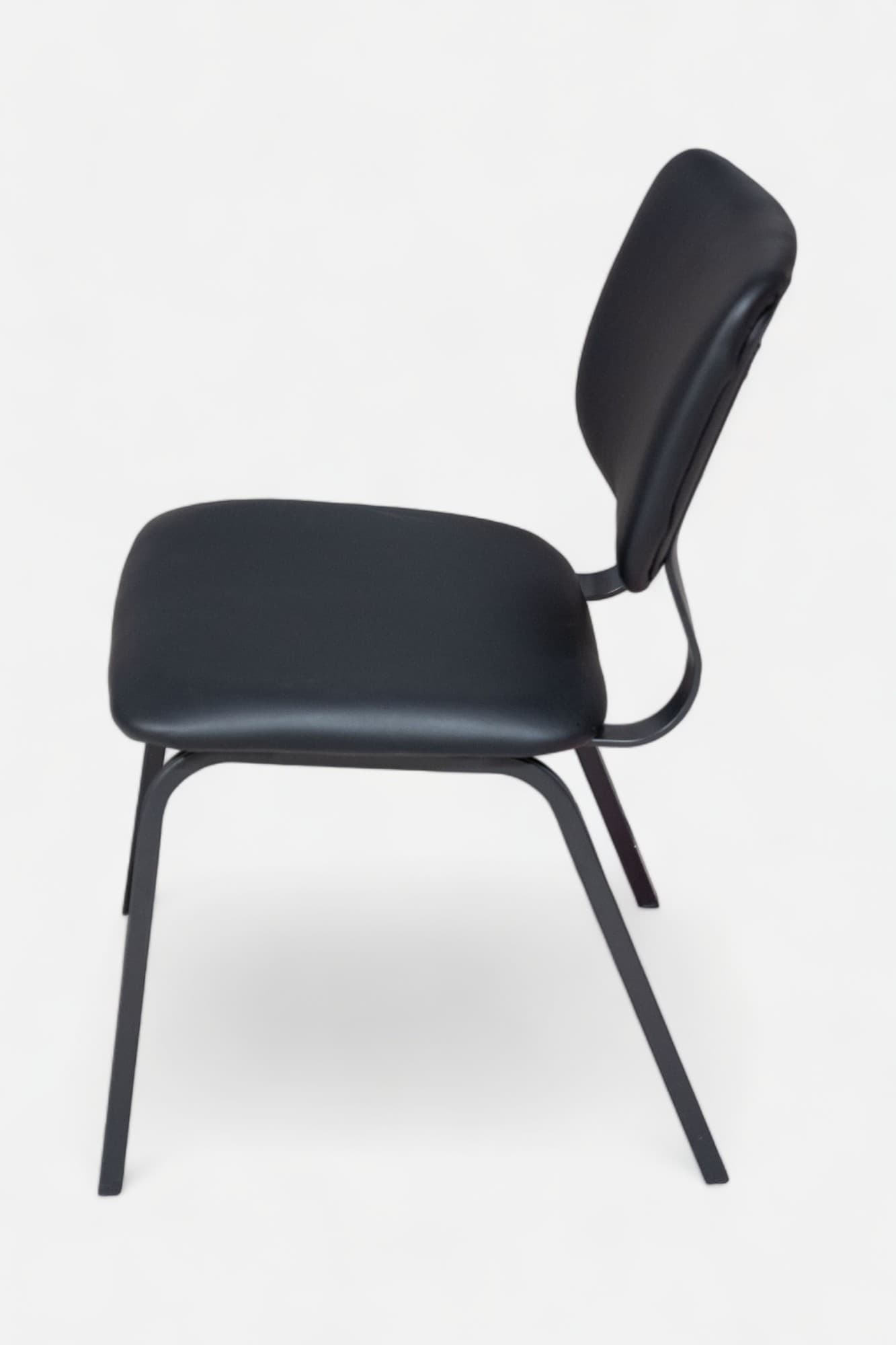 Coati Black vegan leather design chair-2
