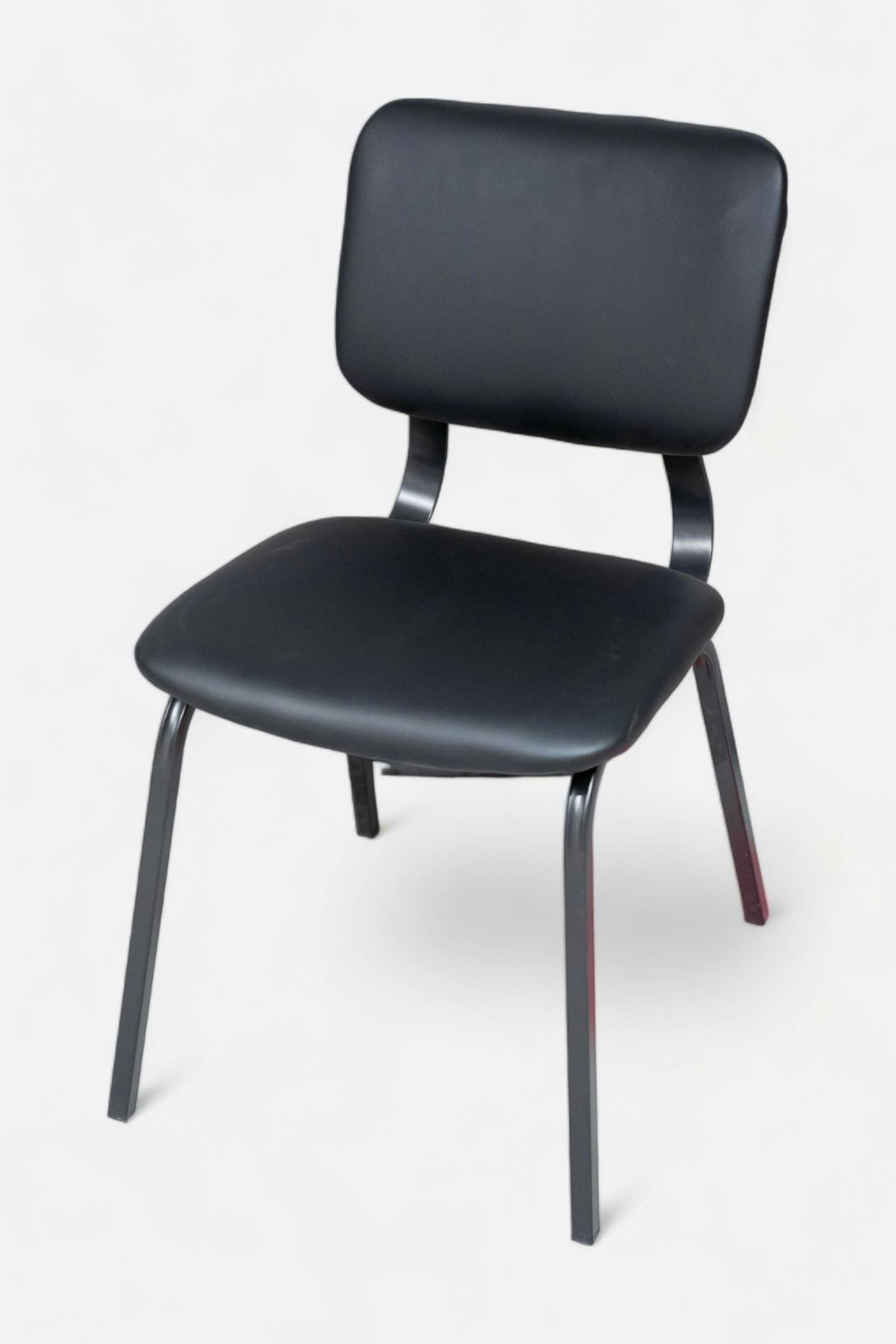Coati Zwart veganistisch lederen design stoel - Relieve Furniture