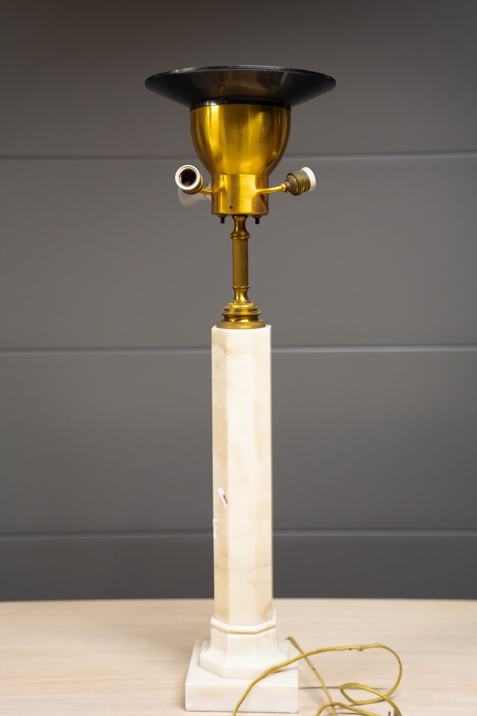 Design Lampe vintage sur pied en marbre