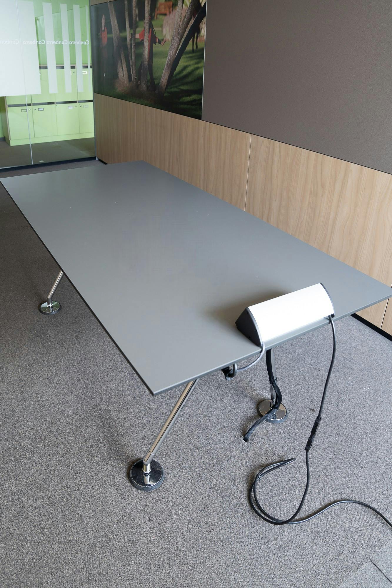 Ahrend white table top with socket - Relieve Furniture