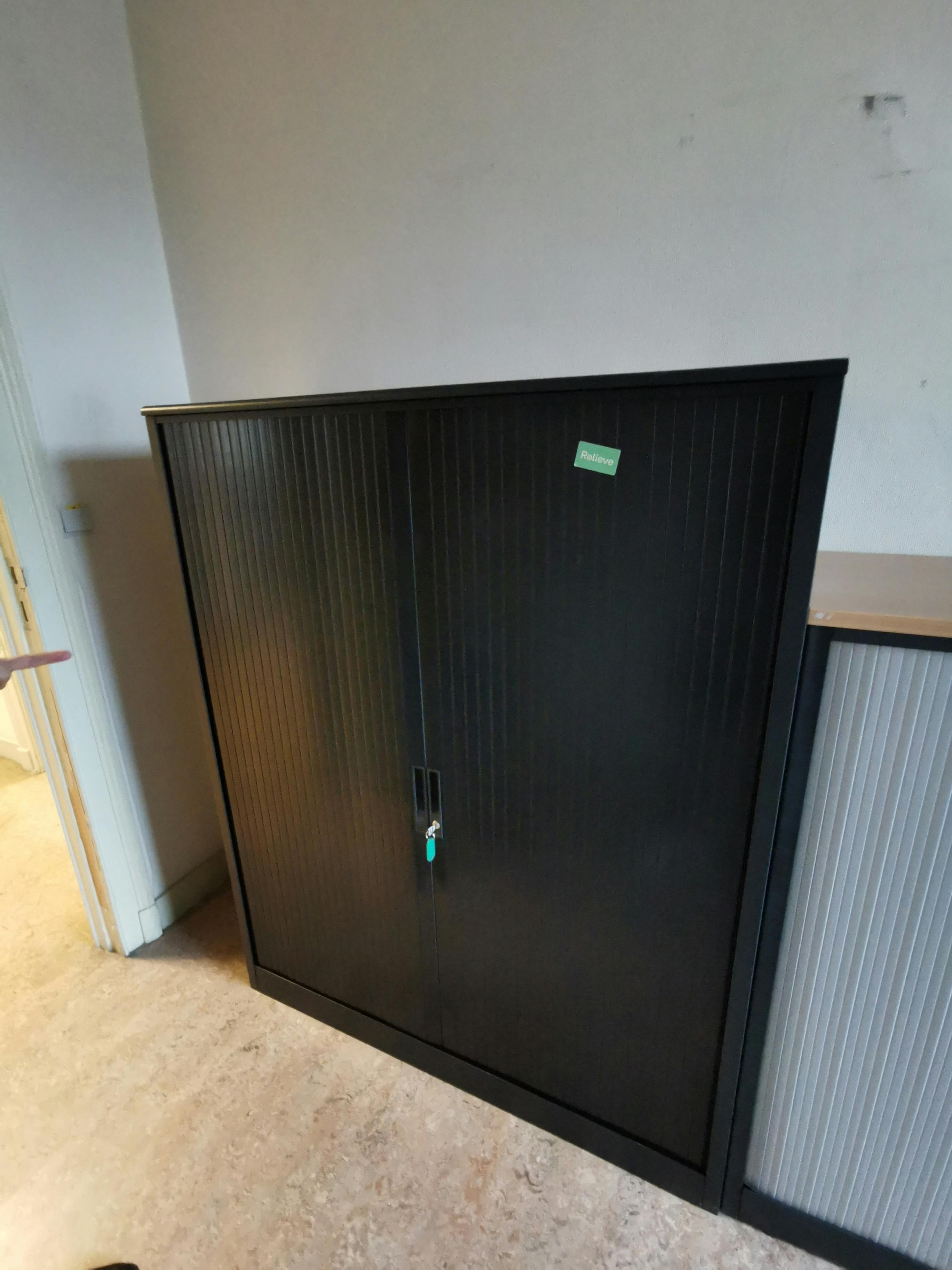 150cm TDS zwart medium kast - Relieve Furniture