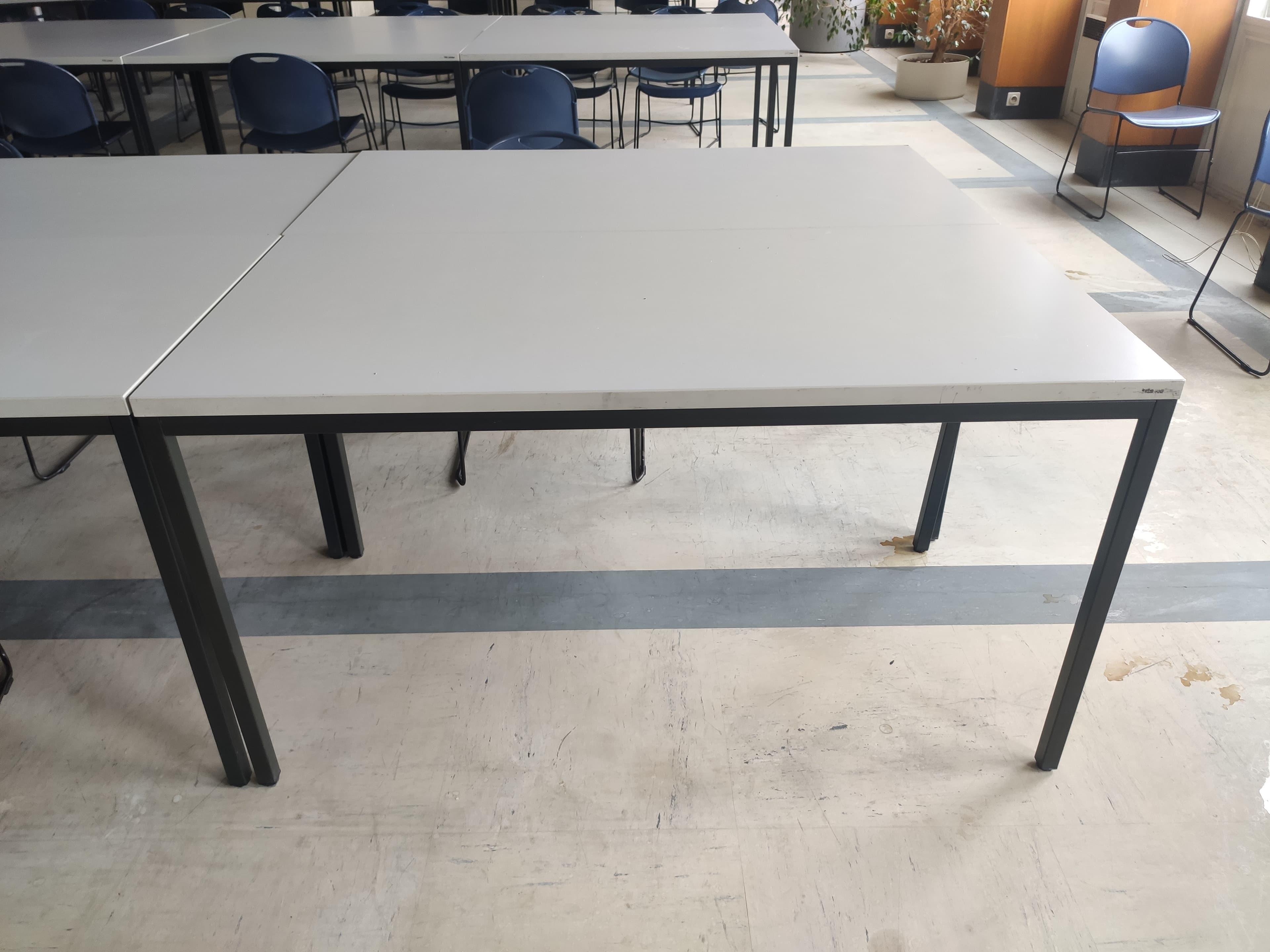 TDS 140cm Grey table 140x70-0