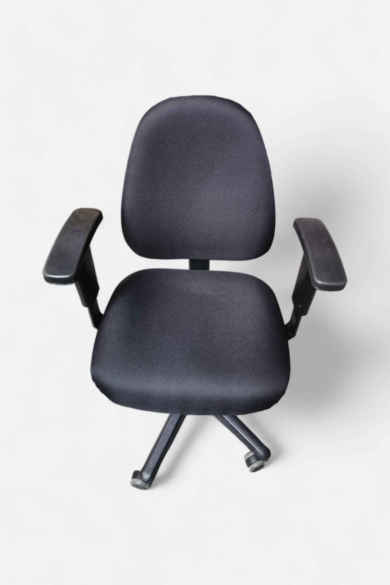 Novara Black office chair on wheels-0
