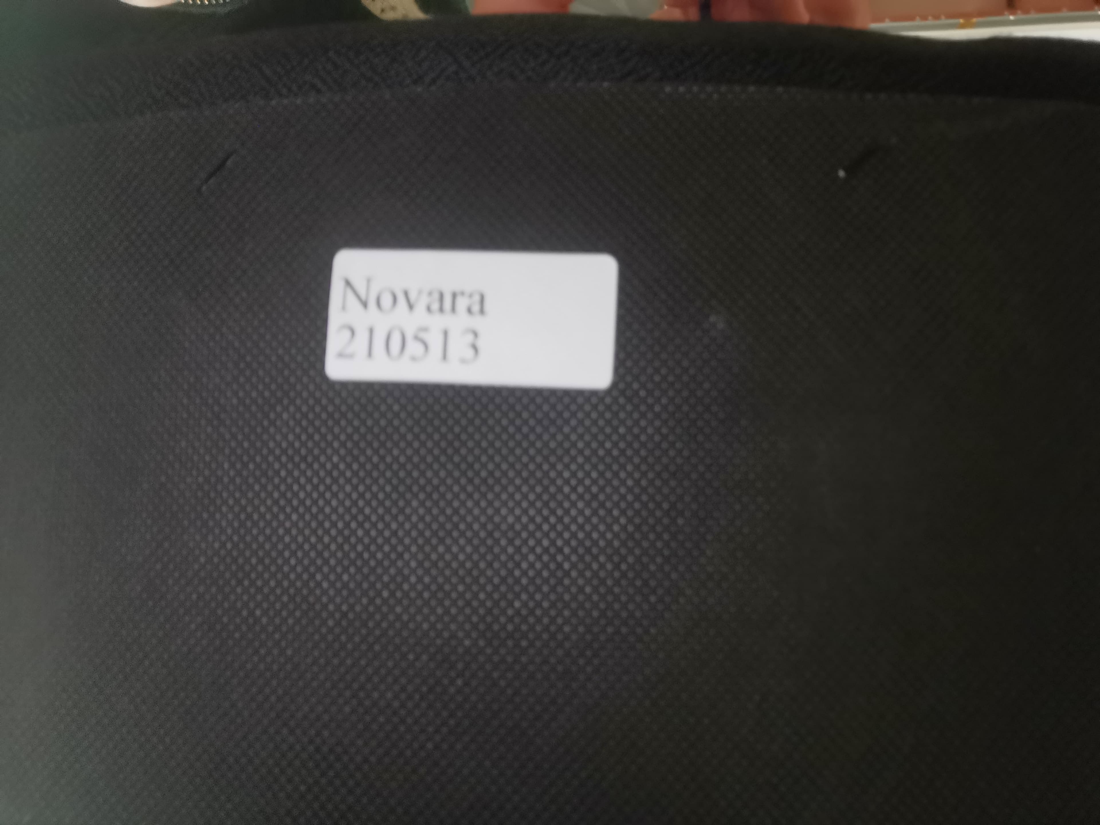 Novara Black office chair on wheels-3