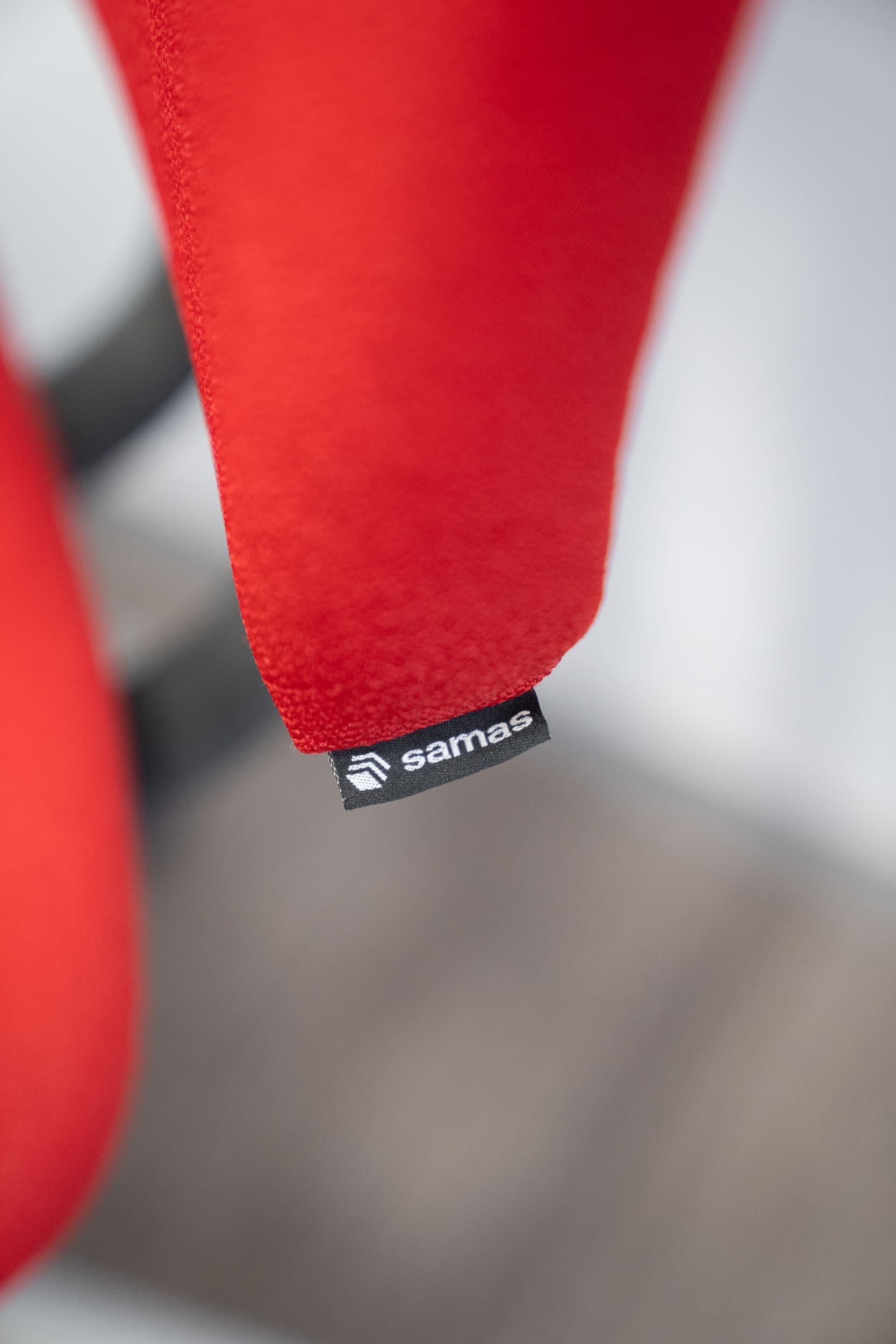 Drabert red Ergonomic office chair on wheels-4