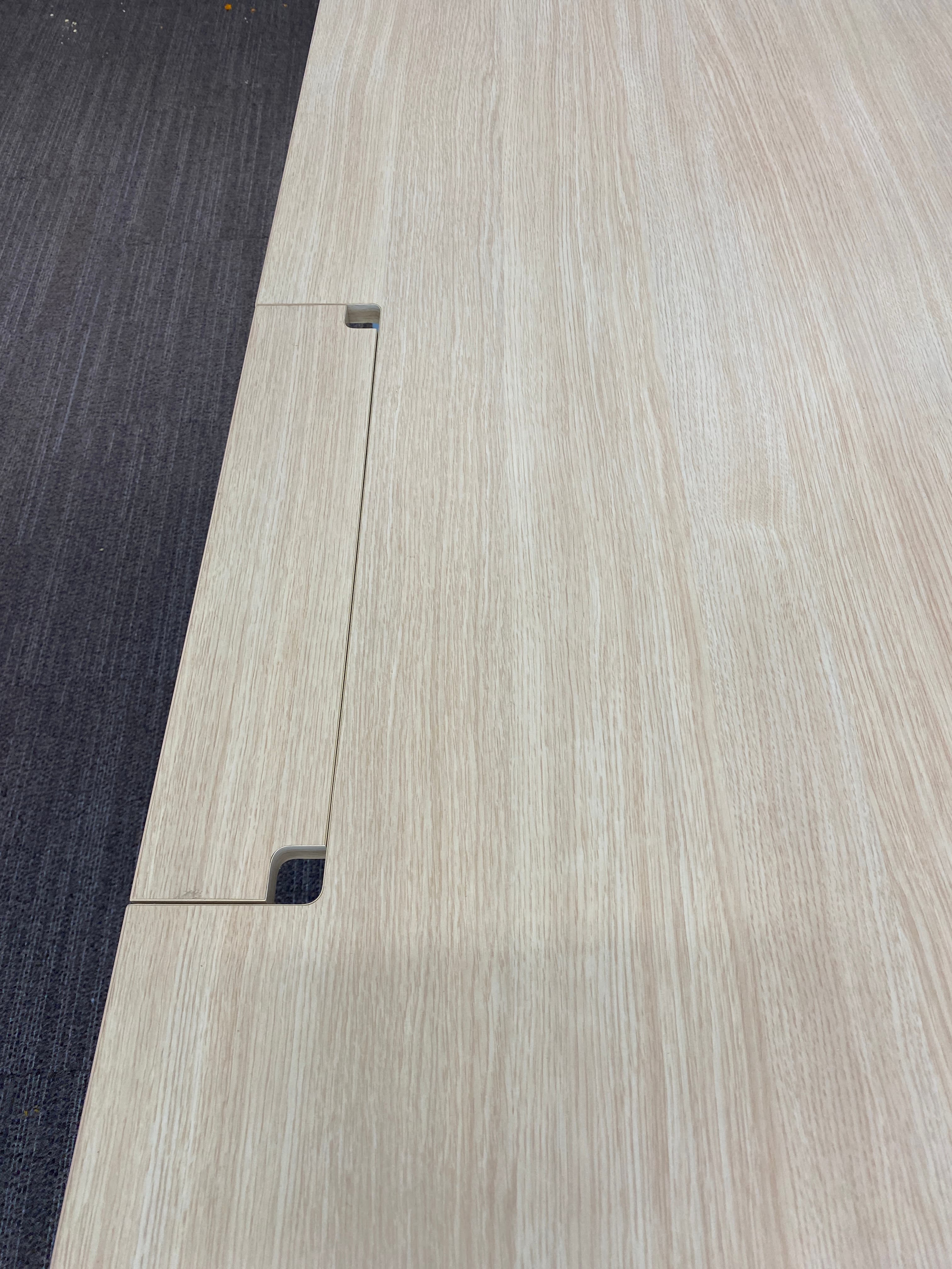 NURUS Wood Desks 180x90cm réglable en hauteur avec accès par le haut-1