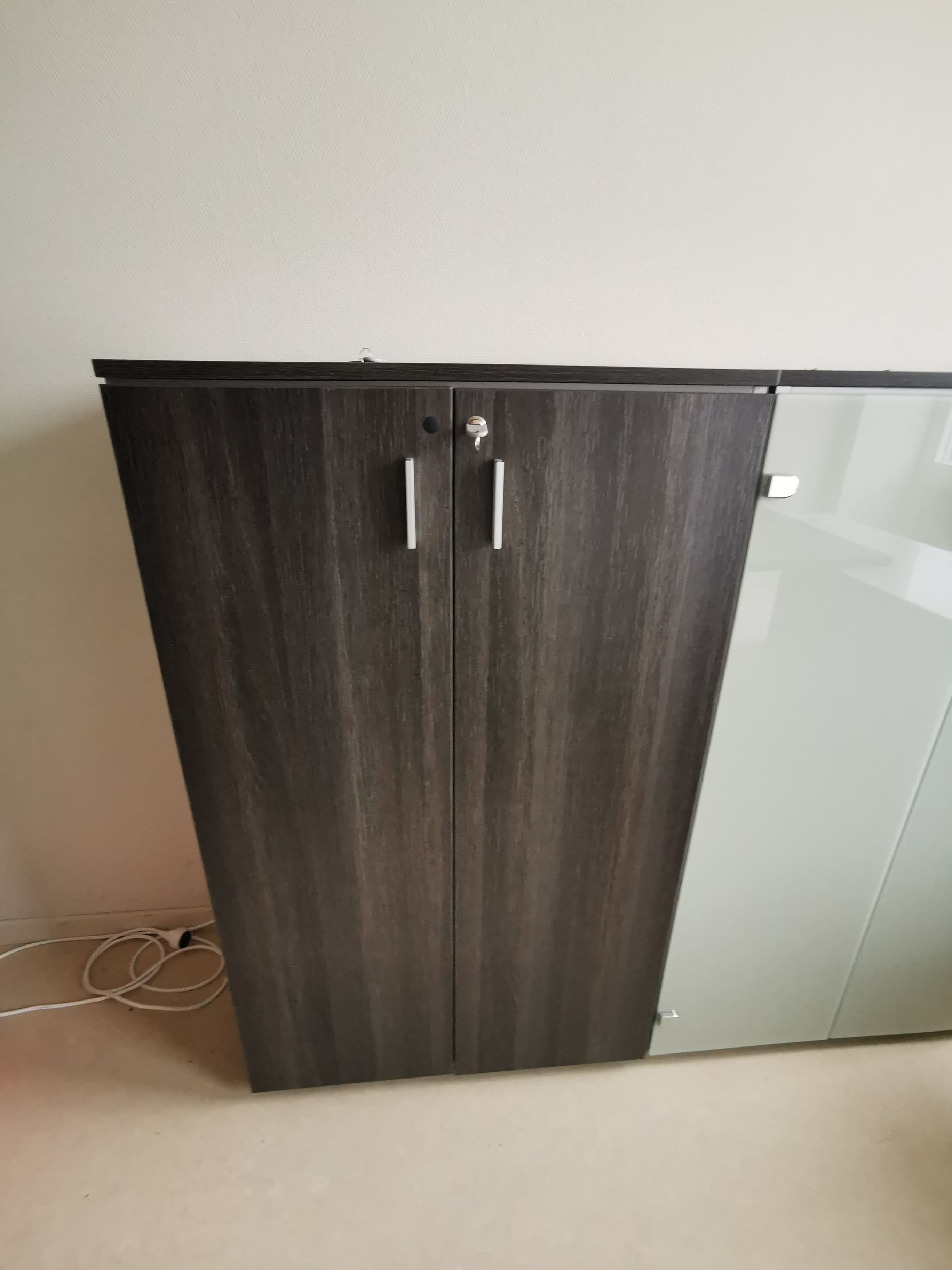 Brown medium Storage with key-1