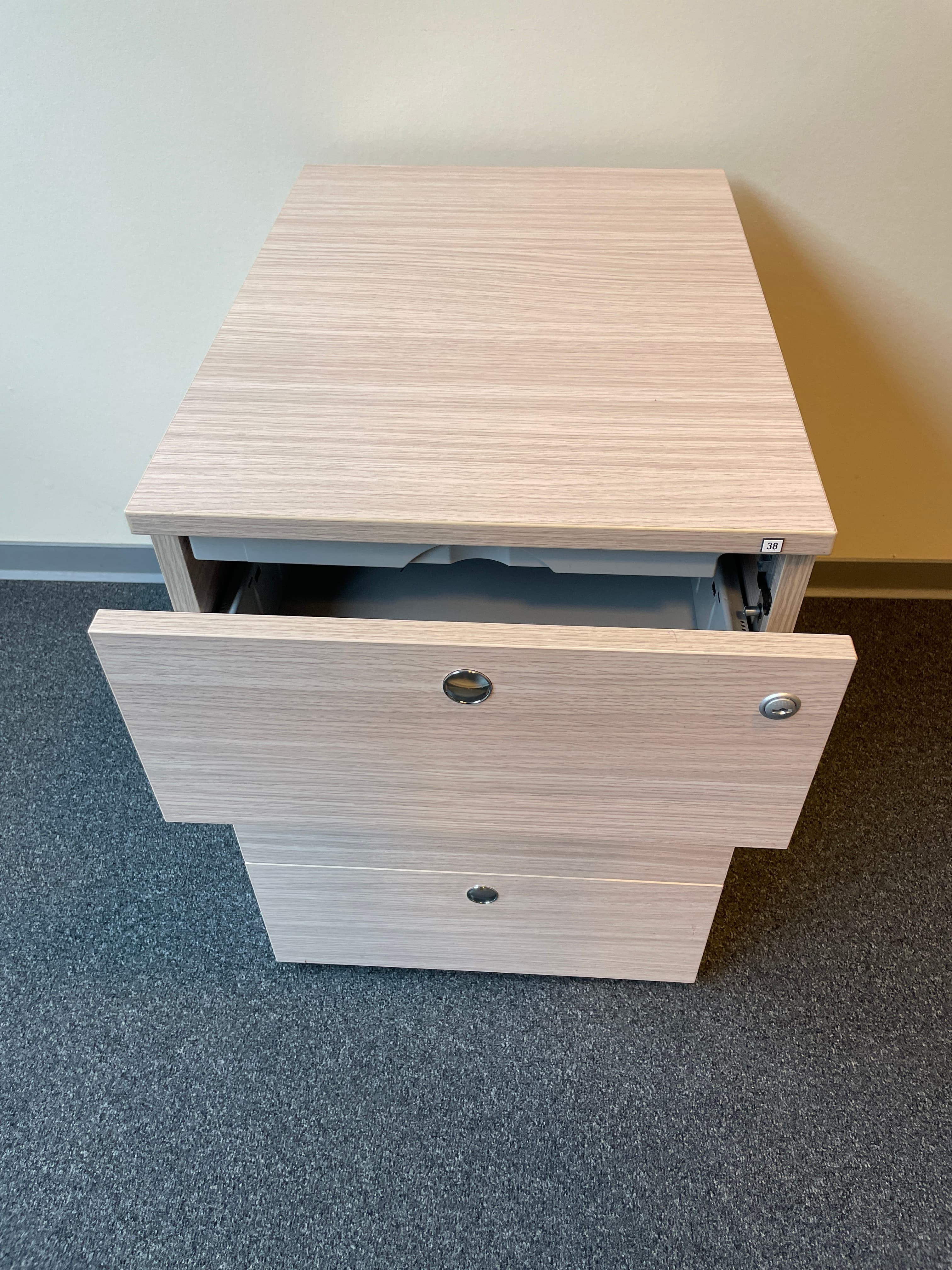 Fantoni Wooden cabinets with drawer-0