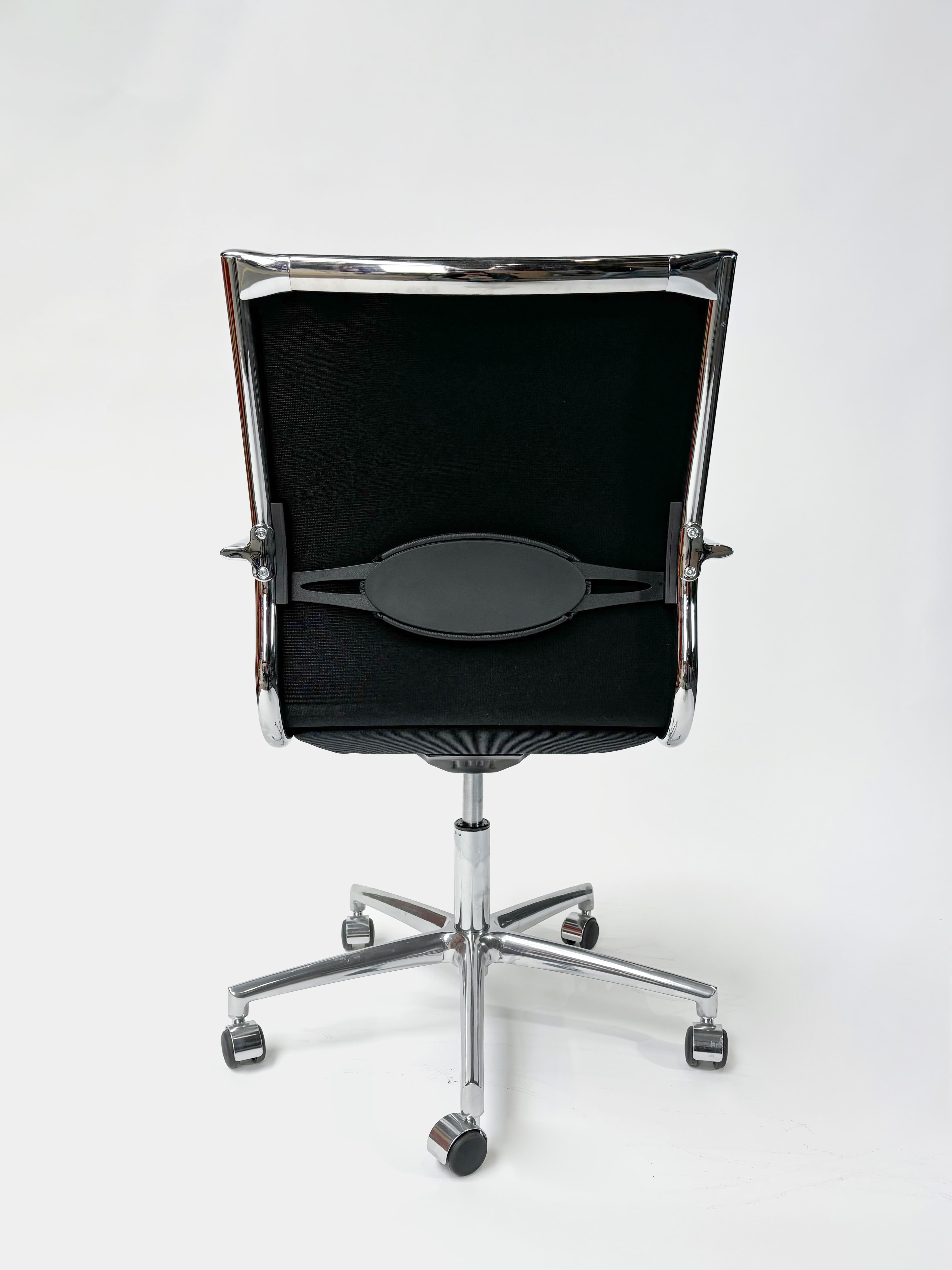FANTONI ELLE LEATHER Office chair on wheels-2