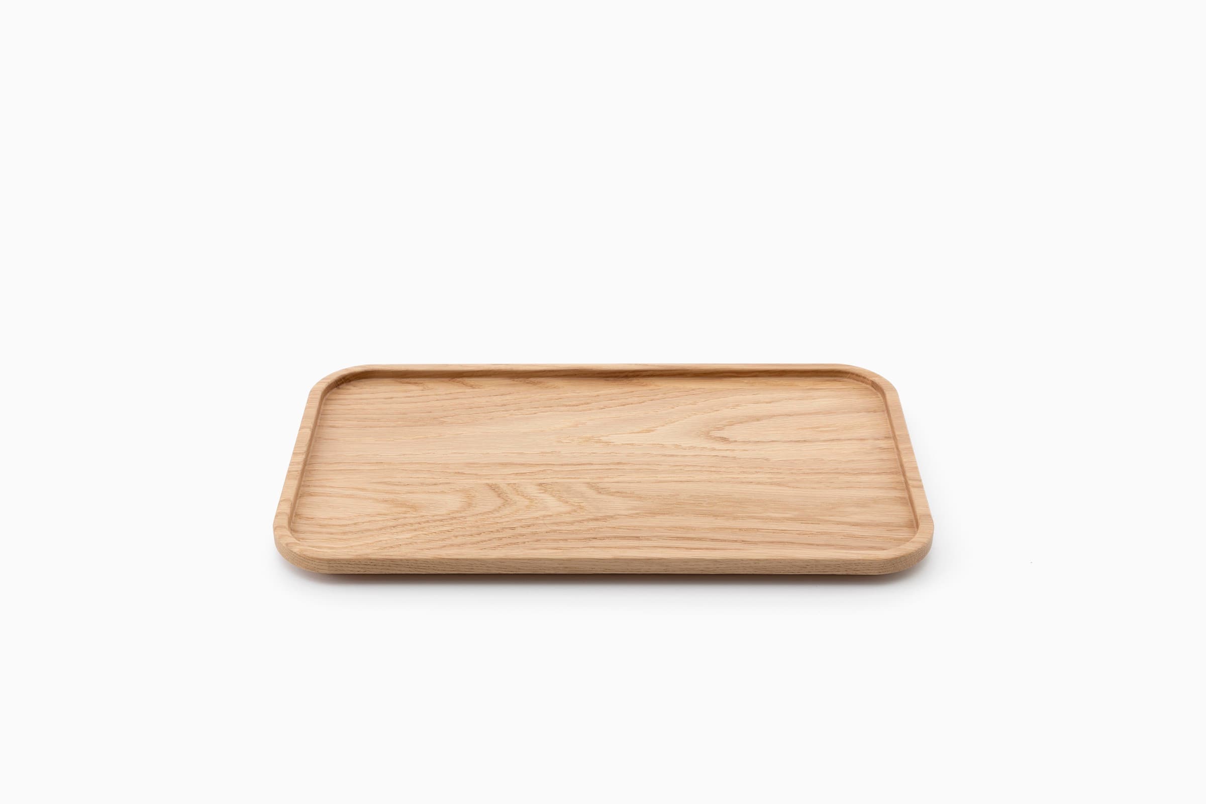 CRUSO Plateau en bois de chêne naturel - 42cm-2