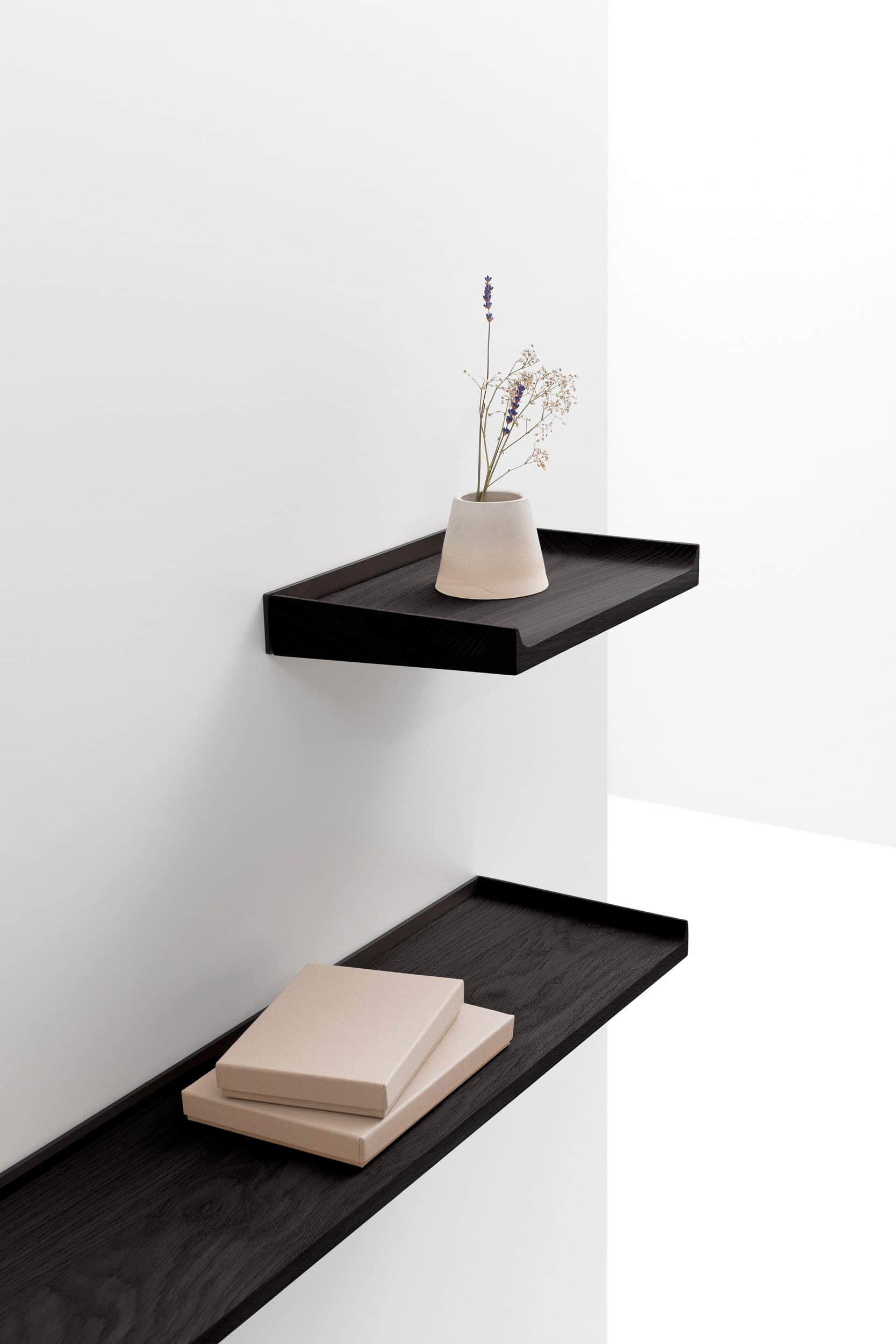 CRUSO NOTES Black shelves size Small (30 cm)-6