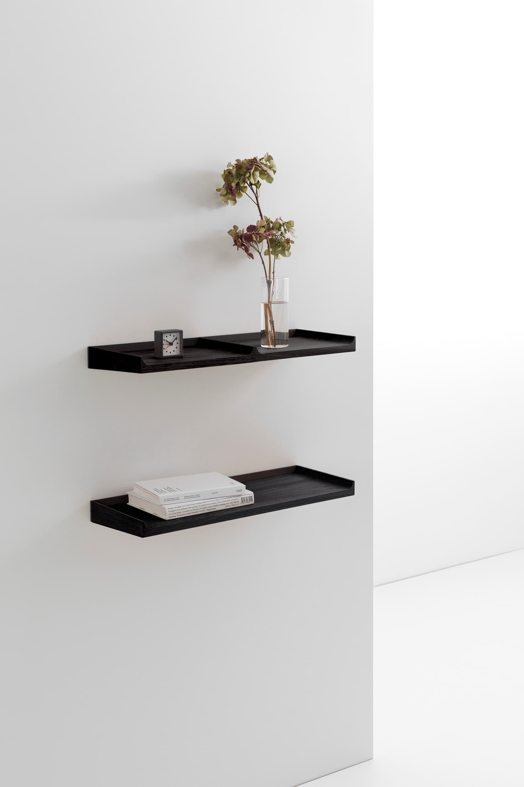 CRUSO Zwart Eiken Planken met Zwarte Steun - 60cm-6