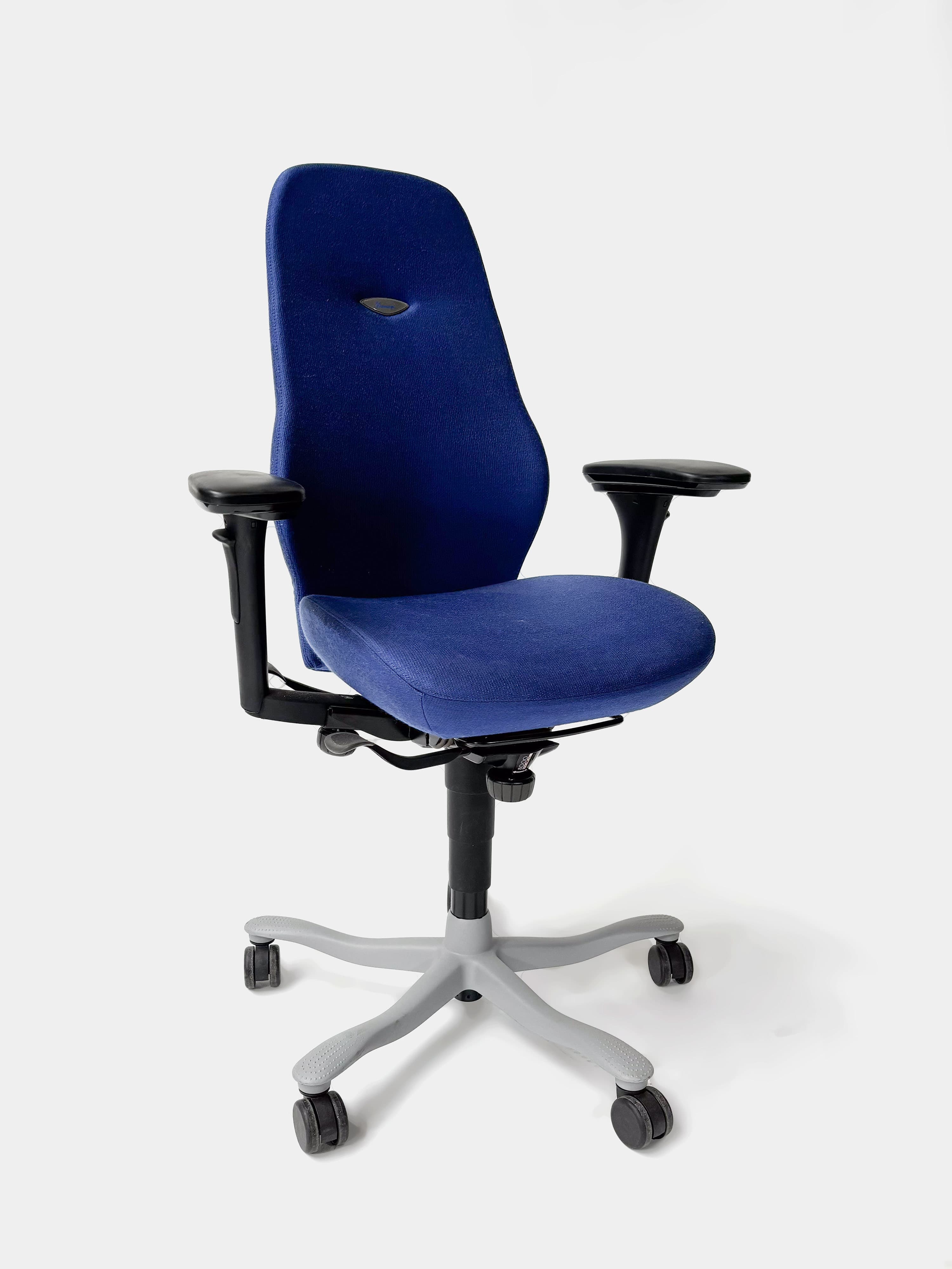 Kinnarps 8000 Ergonomische Marineblauwe Stoffen Bureaustoel-0