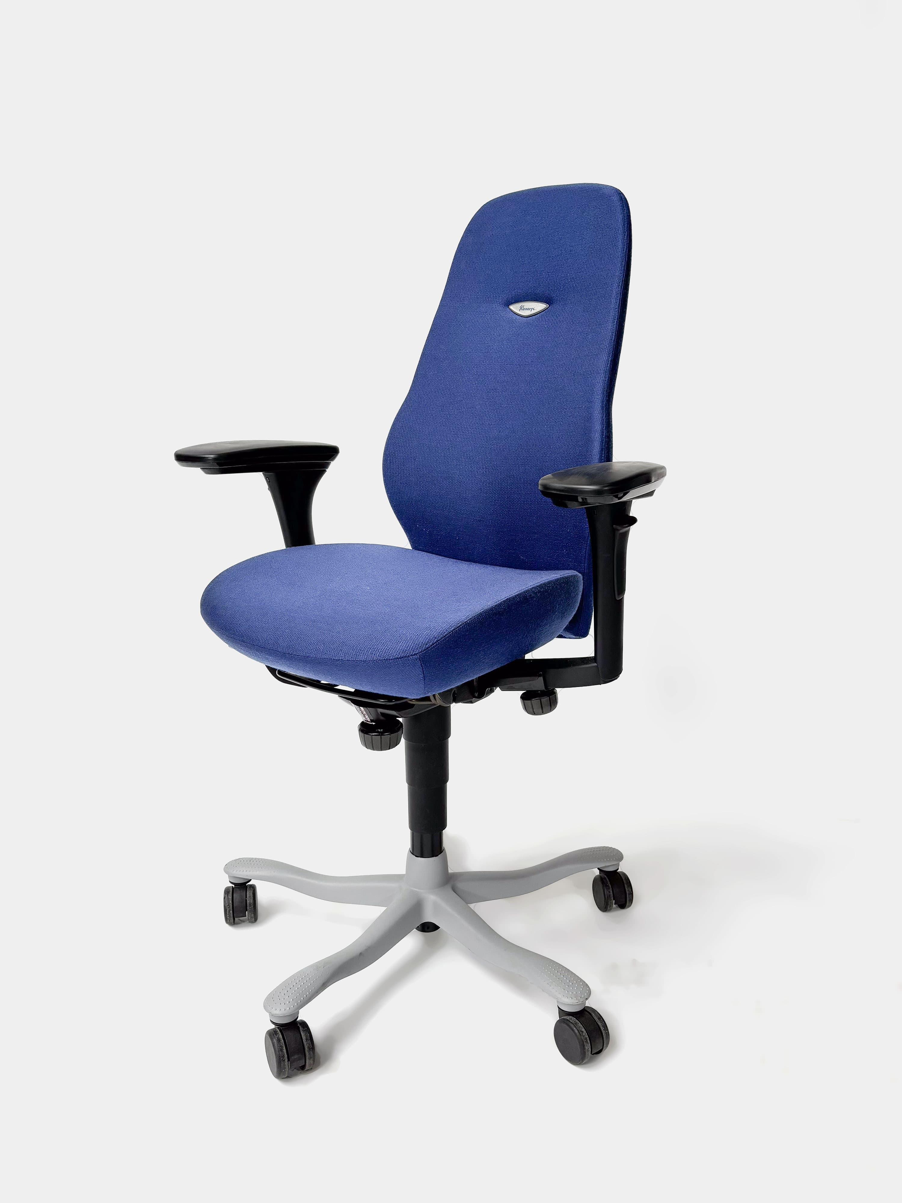 Kinnarps 8000 Ergonomische Marineblauwe Stoffen Bureaustoel-1