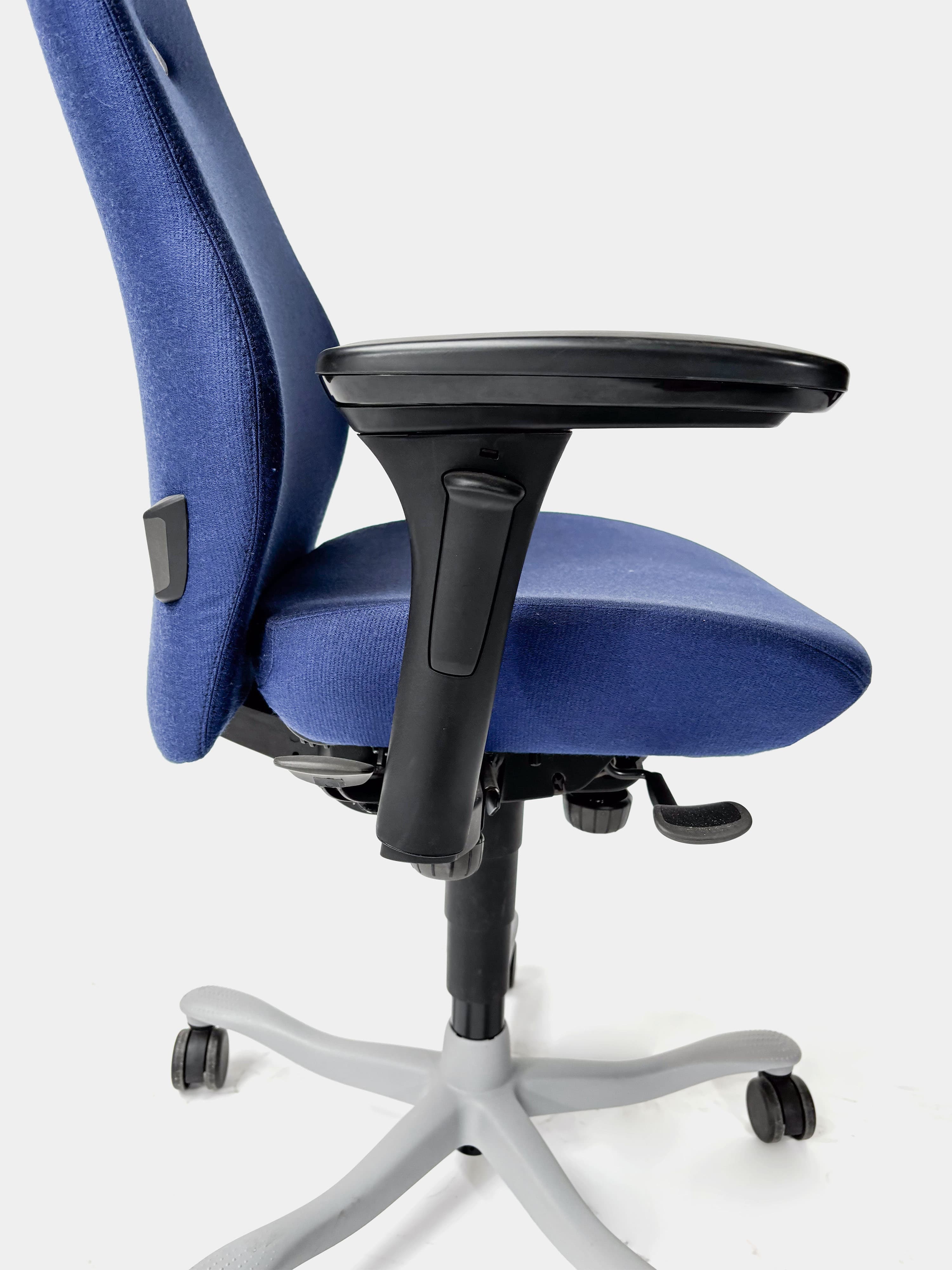 Kinnarps 8000 Ergonomische Marineblauwe Stoffen Bureaustoel-5