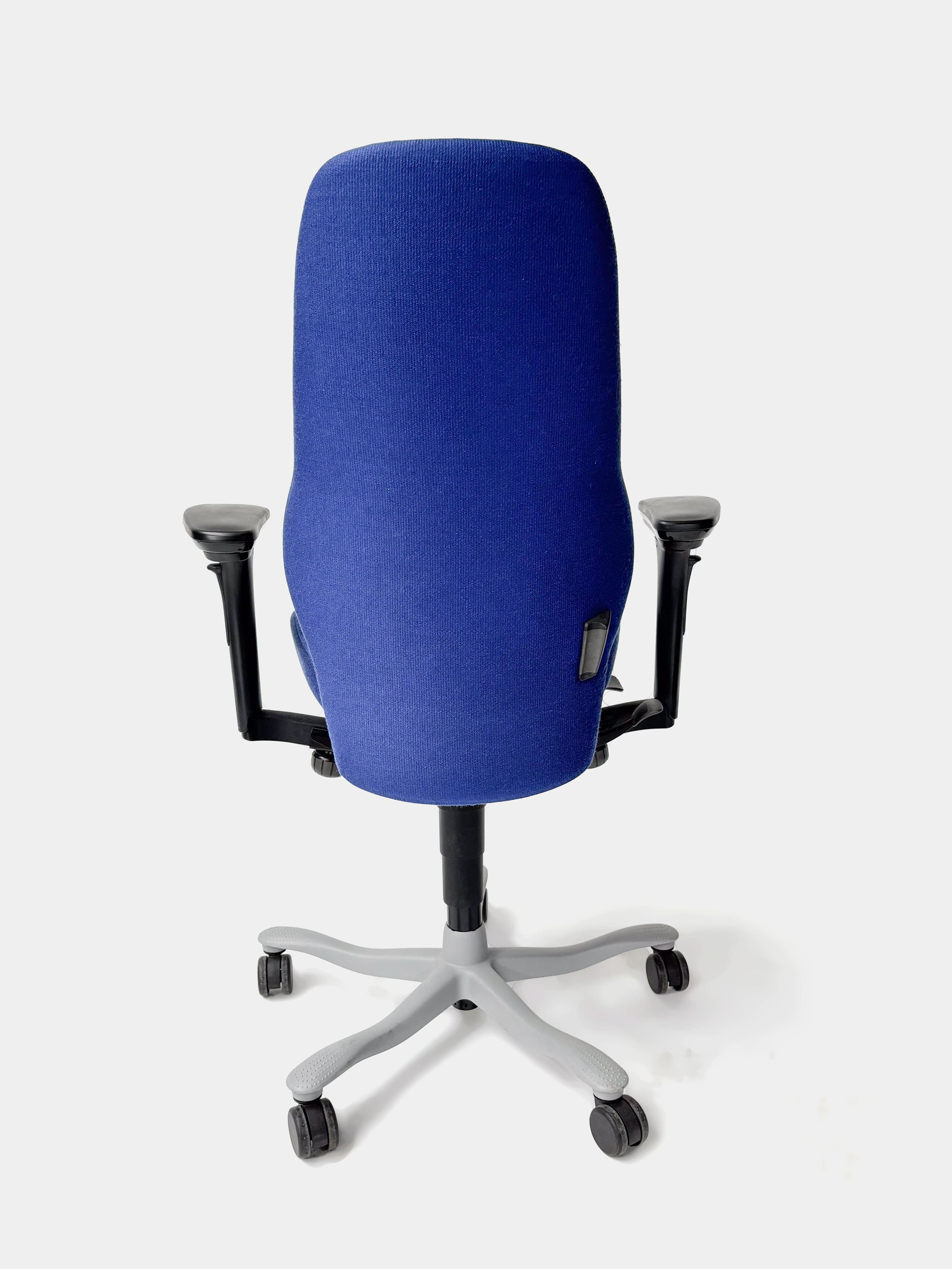 Kinnarps 8000 Ergonomische Marineblauwe Stoffen Bureaustoel-4