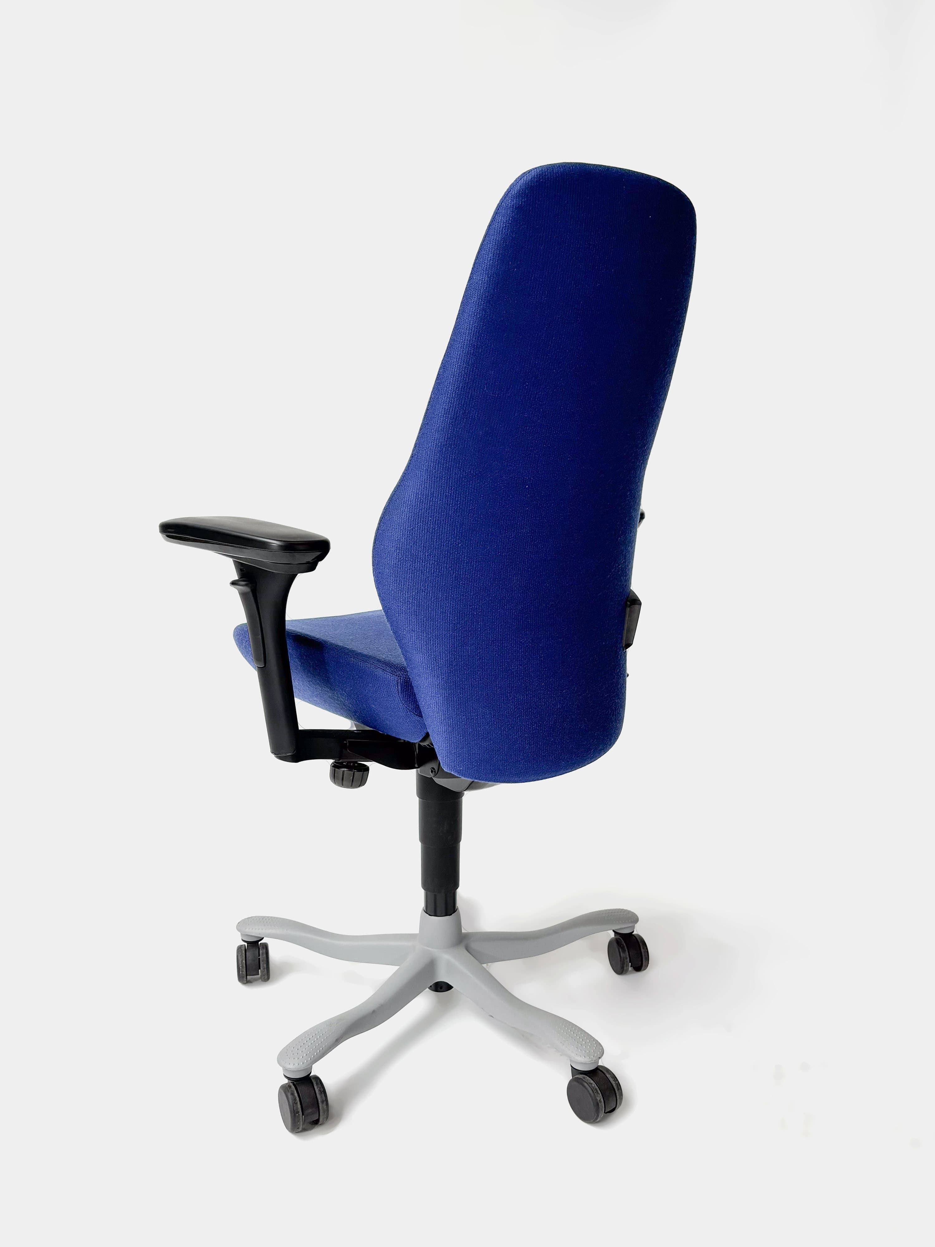 Kinnarps 8000 Ergonomische Marineblauwe Stoffen Bureaustoel-3