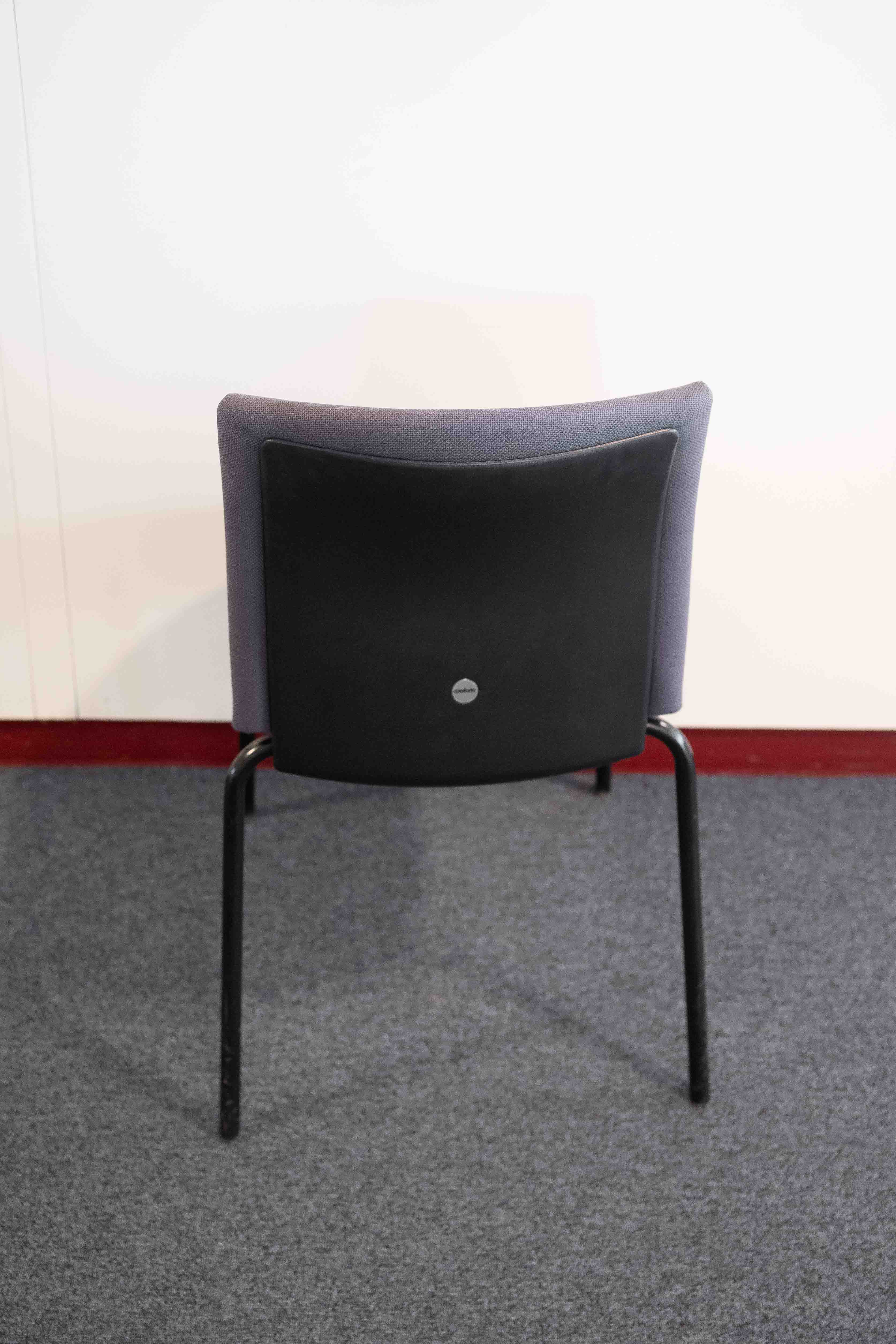 Comforto Dark Grey blue cushion chair-3