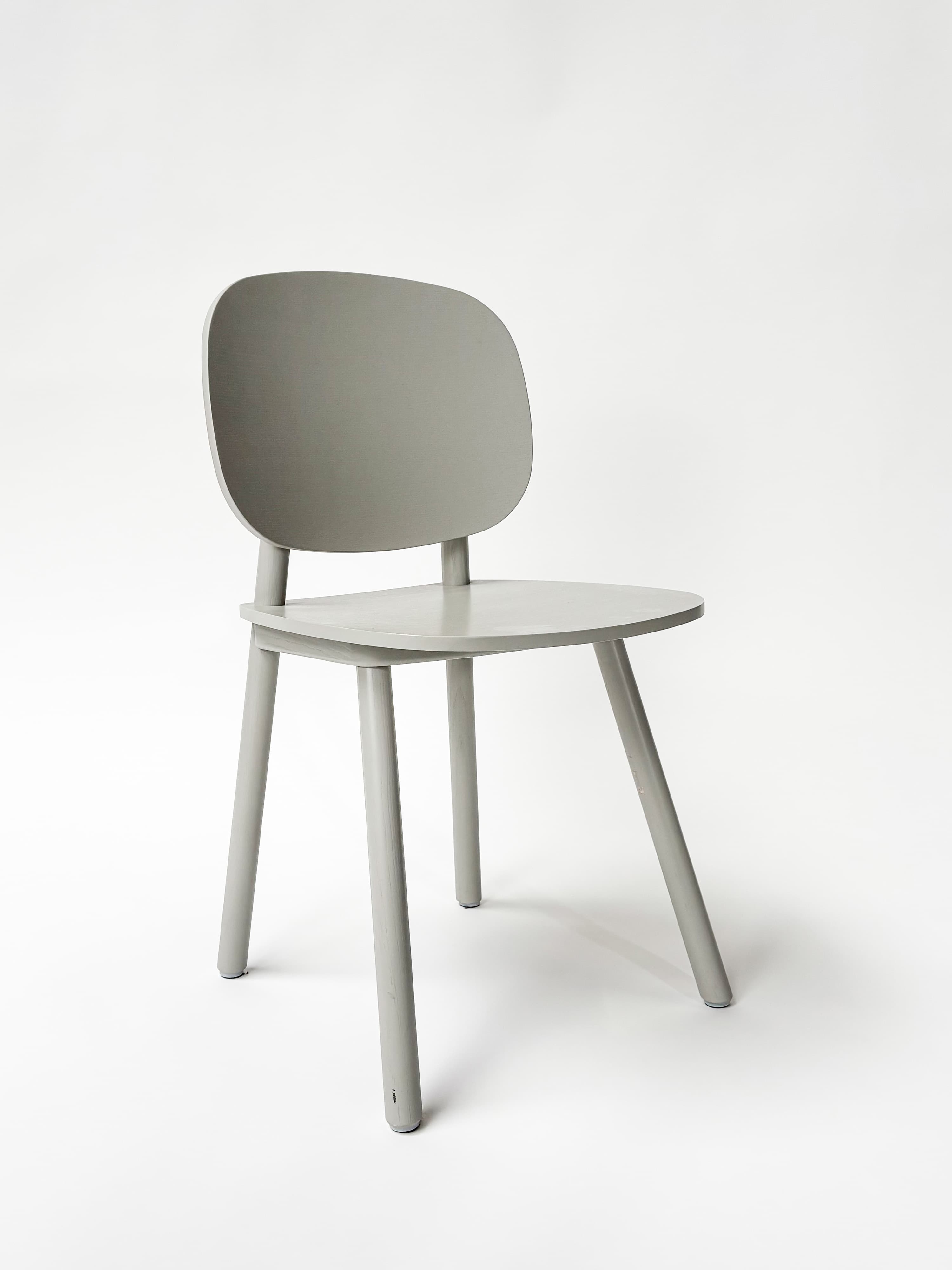 CRUSO Grey Wooden Dining Chair-0