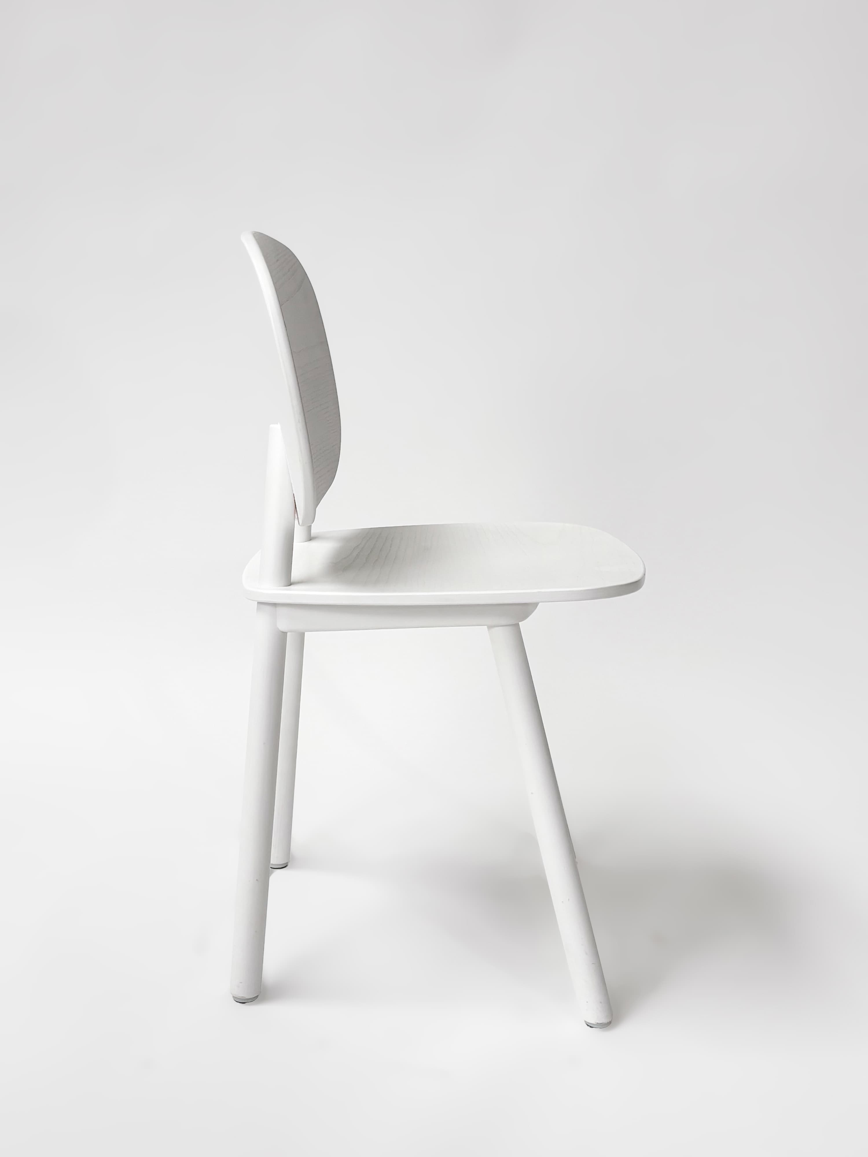 CRUSO White Oak Wood Dining Chair with some spots-2