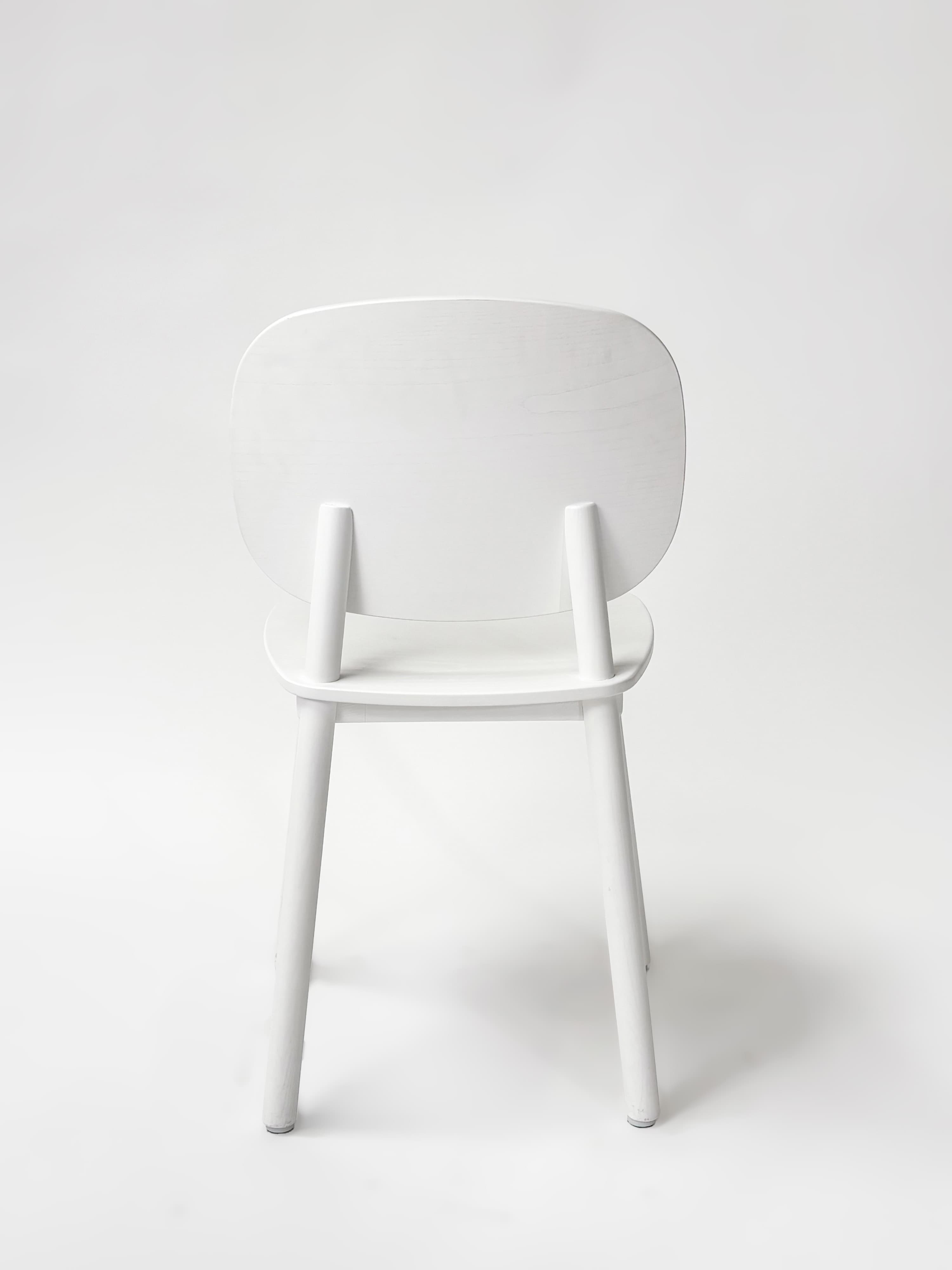 CRUSO White Oak Wood Dining Chair with some spots-4