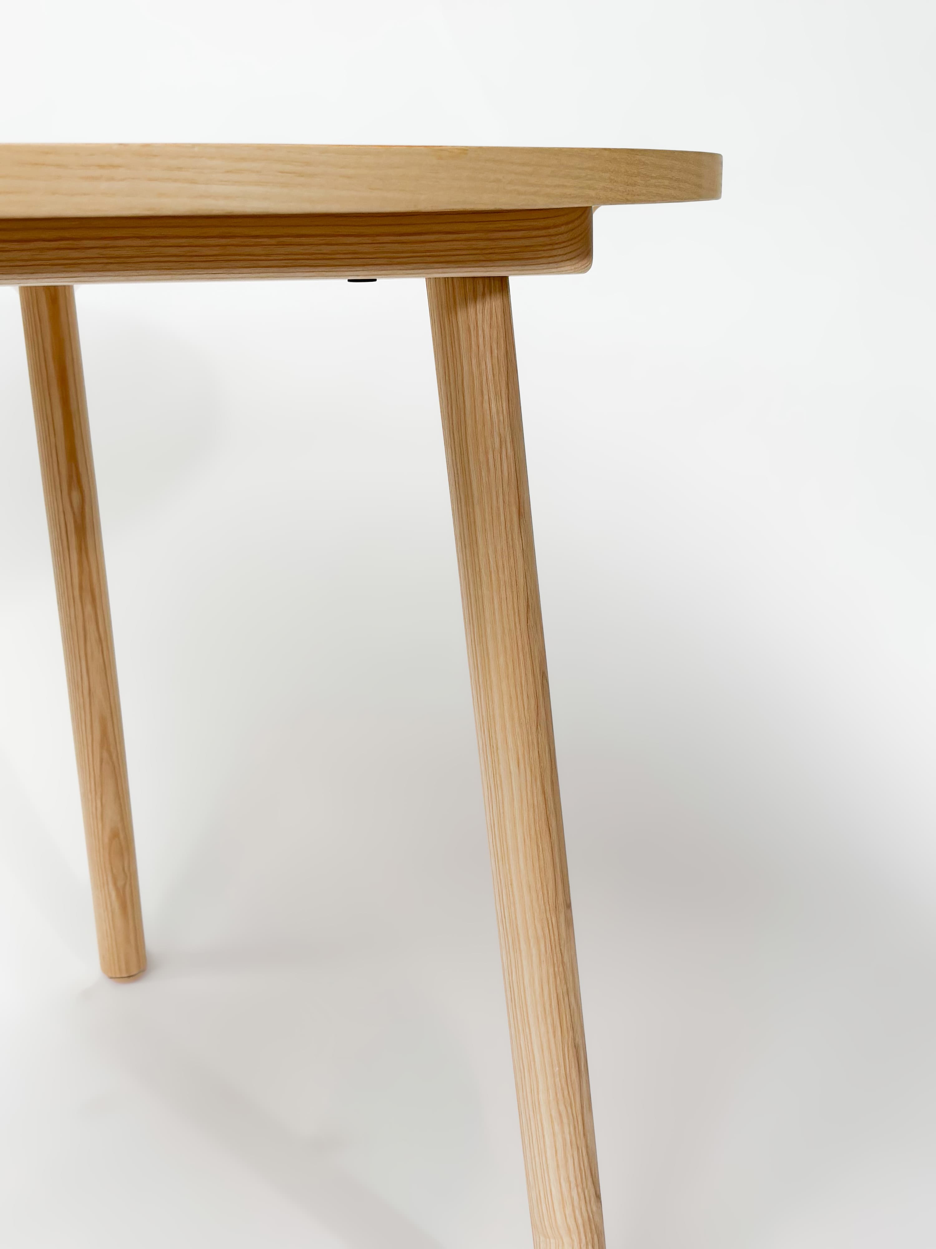 CRUSO Natuur Eiken Houten Tafel - 90cm-2