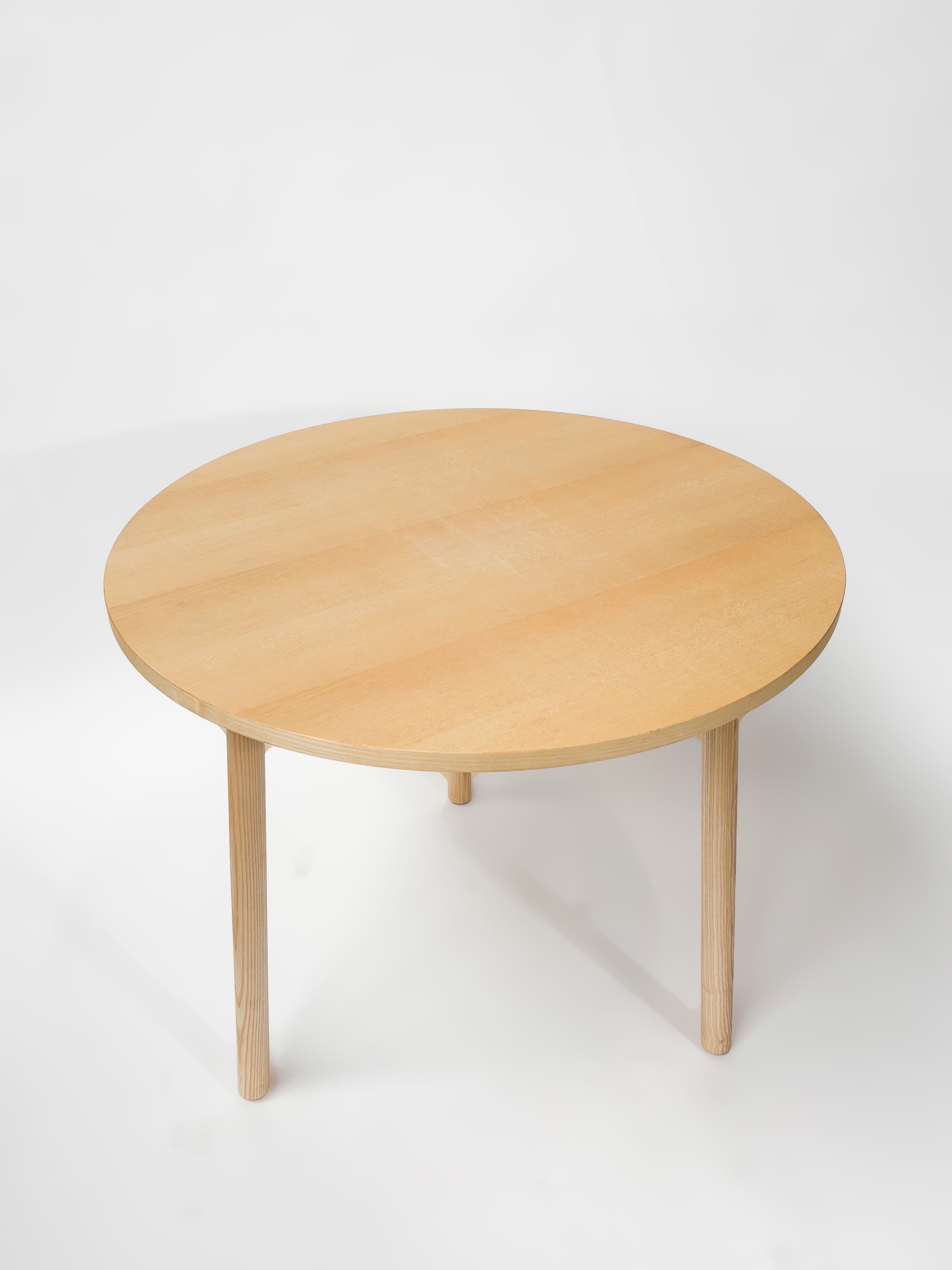 CRUSO Natuur Eiken Houten Tafel - 90cm-1
