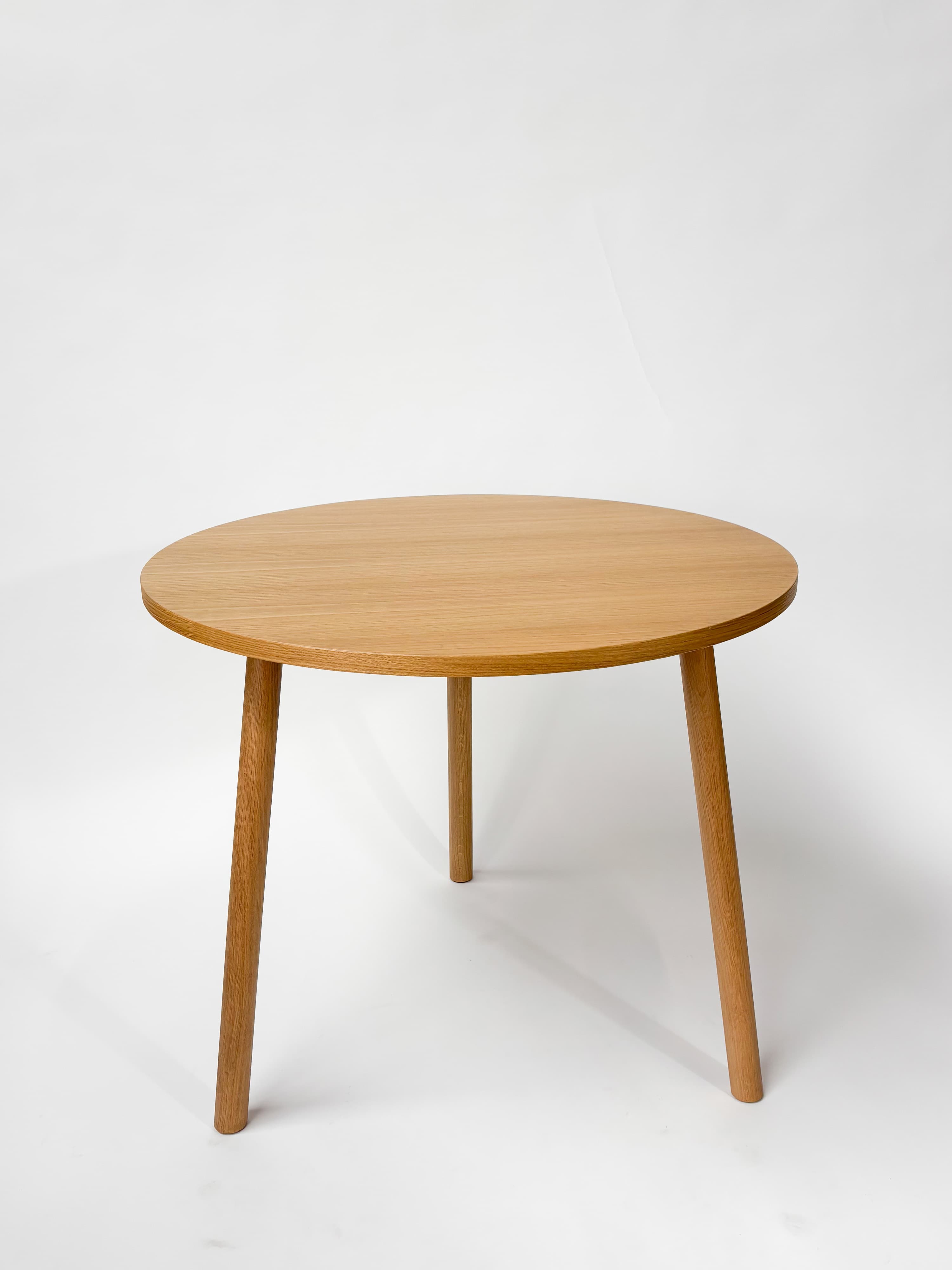CRUSO Ashwood Oak Wooden Table - 90cm-0